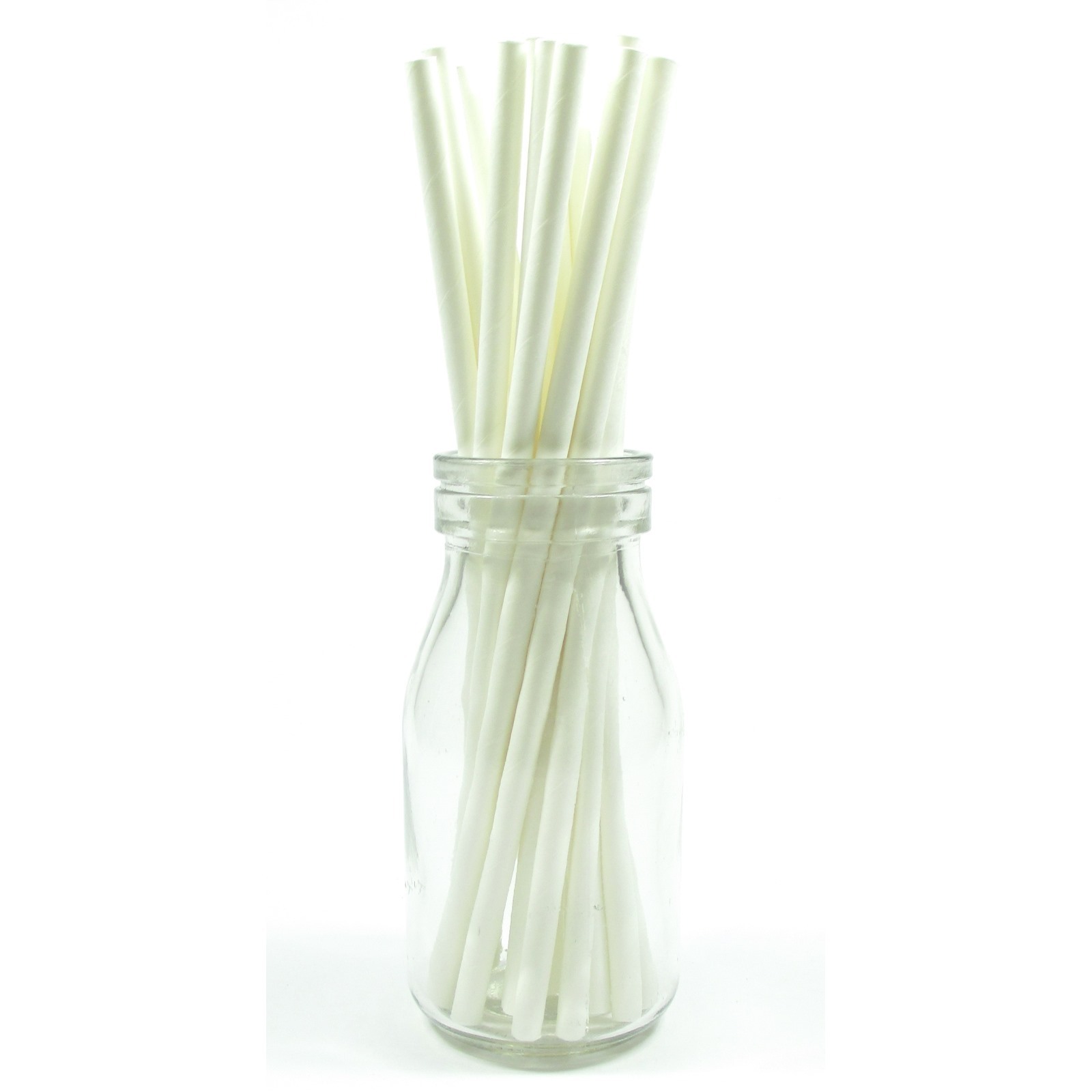 White Paper Straws (Pack of 25)