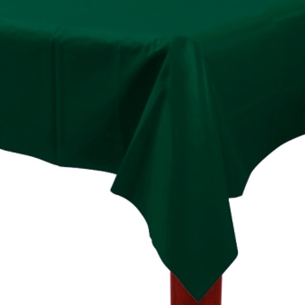 Green Rectangular Plastic Tablecloth