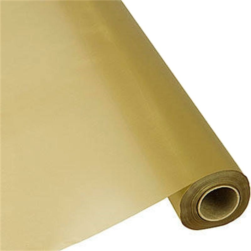 Gold Plastic Table Roll Tablecloth 30m