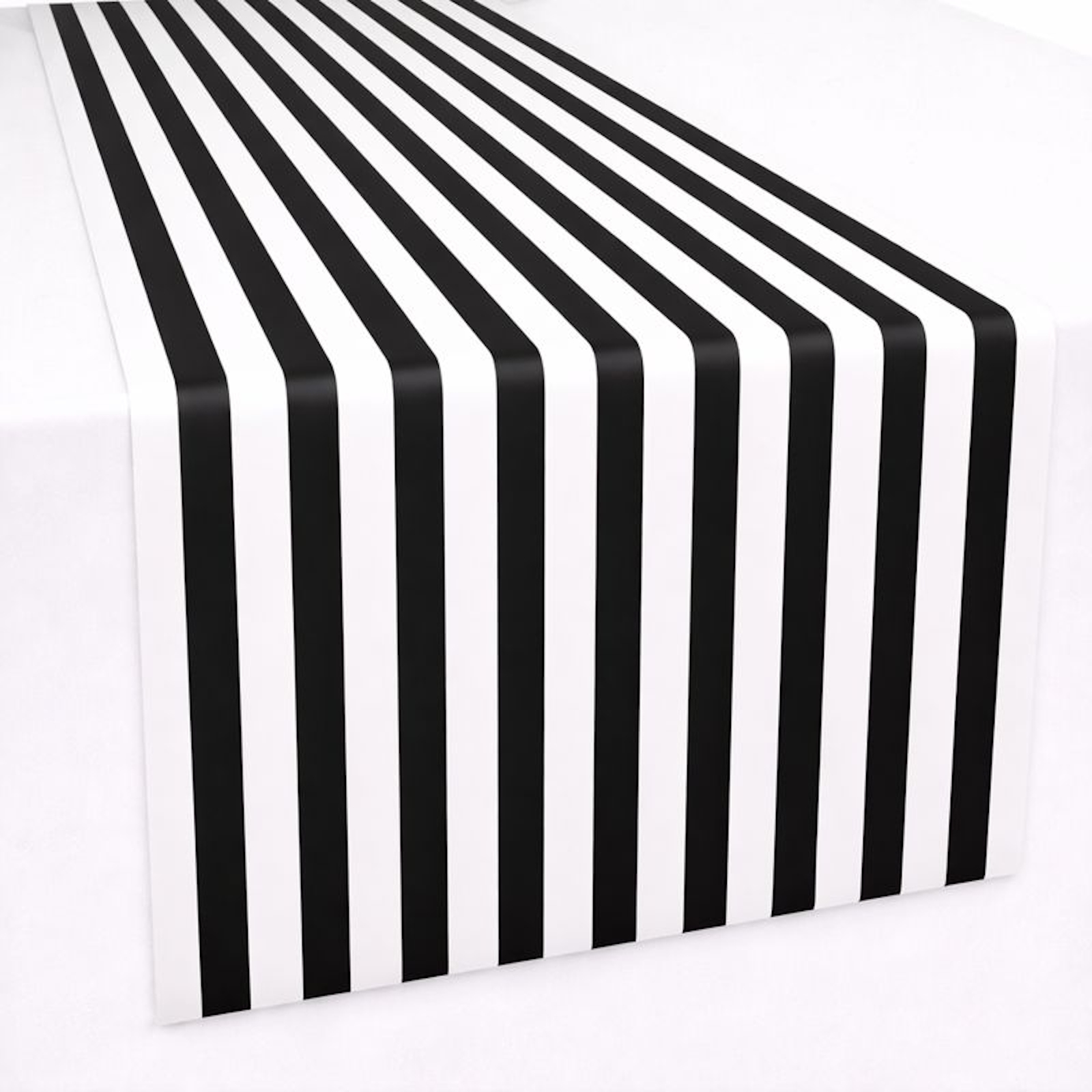 Black and White Paper Table Runner 8m
