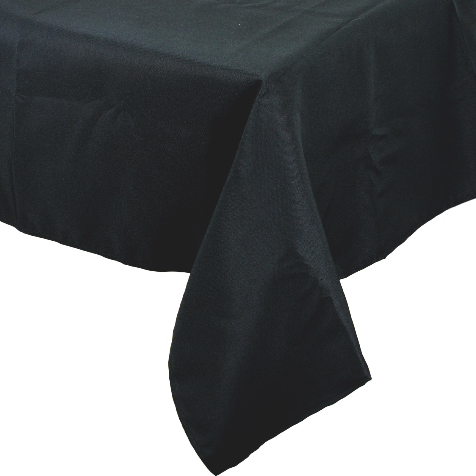 Black Rectangular Fabric Tablecloth 137cm x 243cm