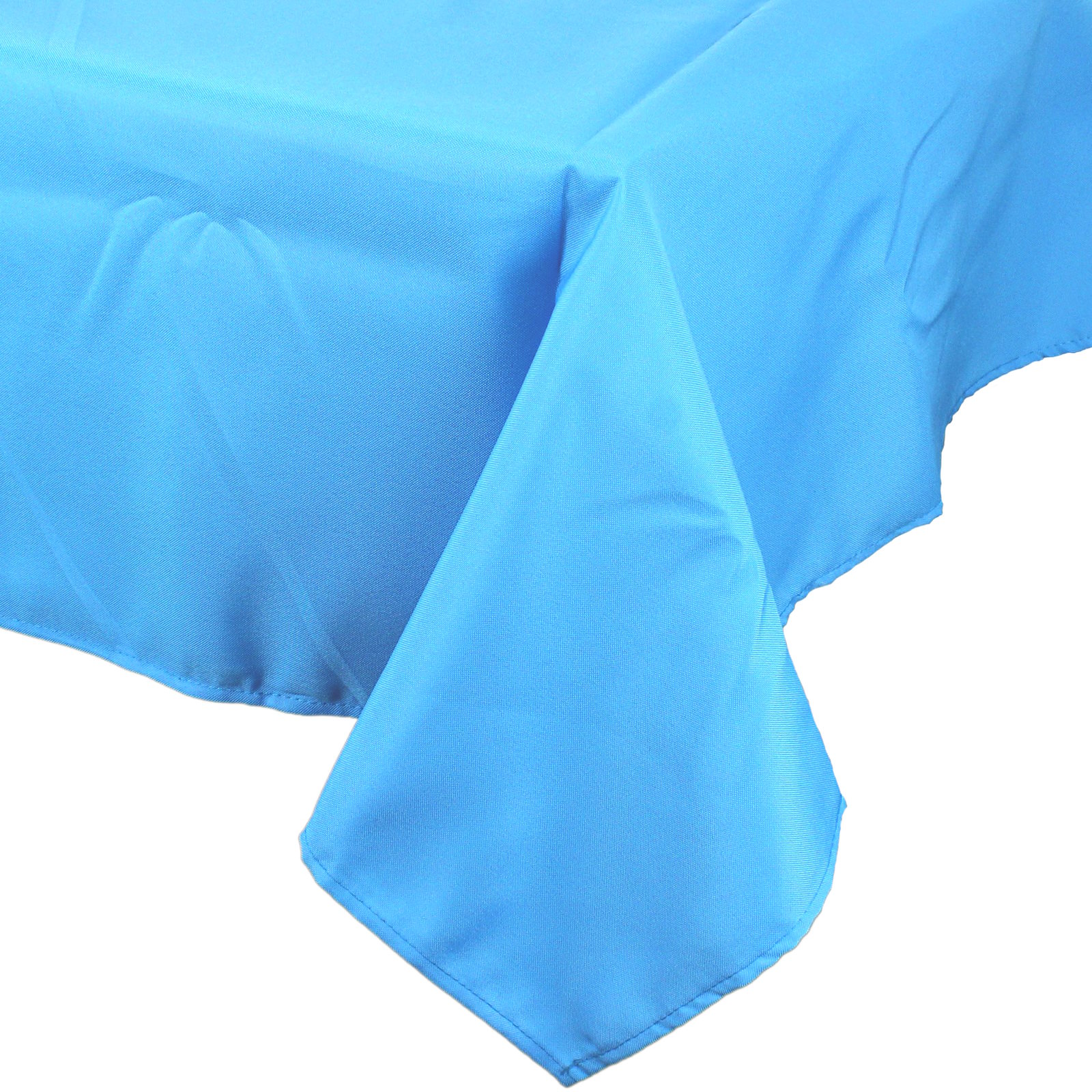 Elegant Light Blue Rectangular Fabric Tablecloth 137cm x 243cm