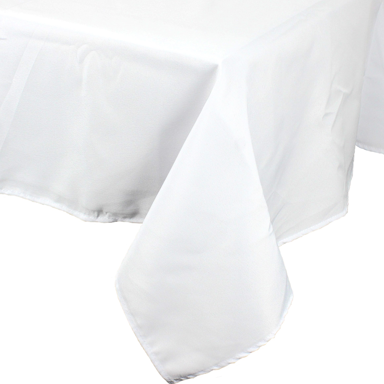 White Rectangular Fabric Tablecloth 137cm x 243cm  