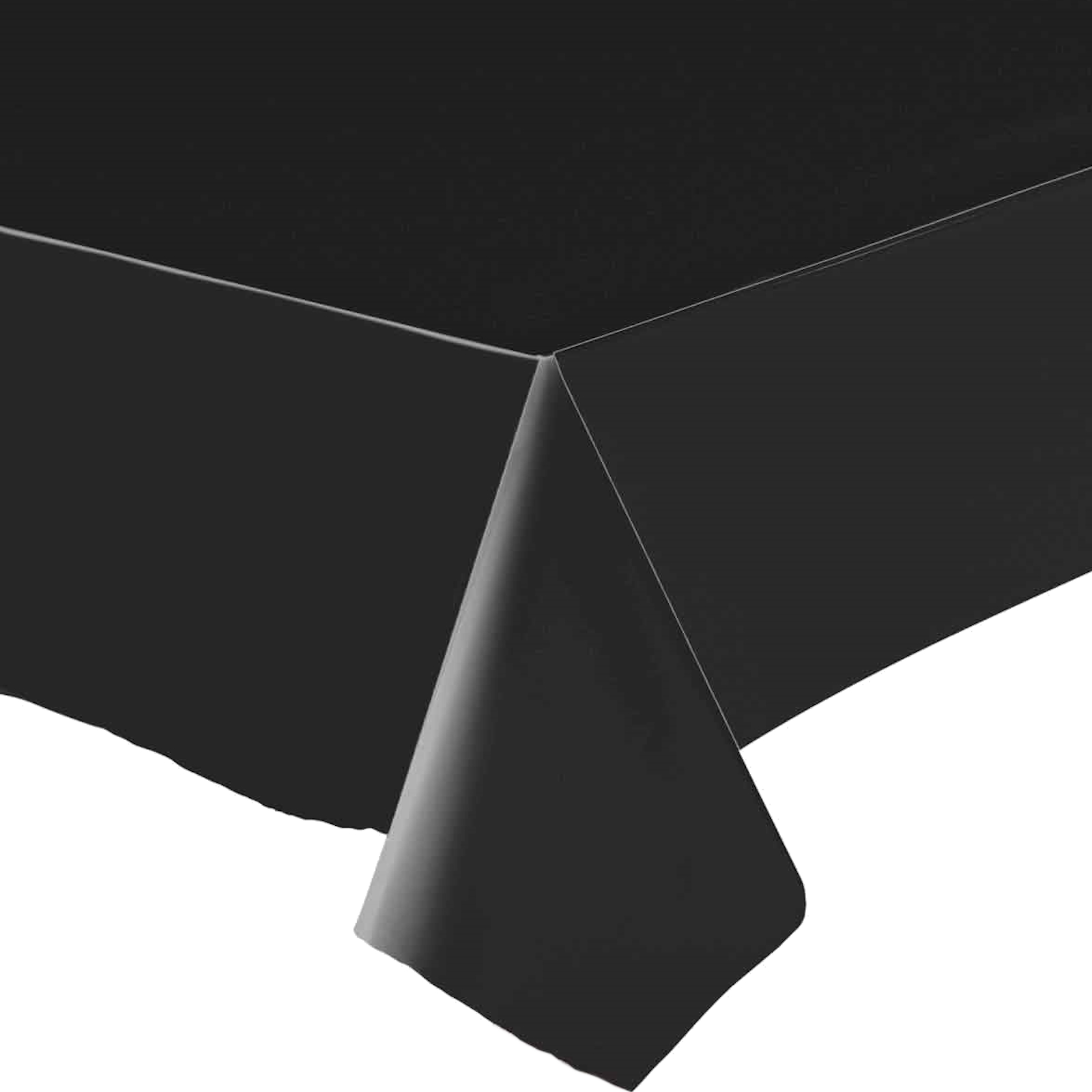 Jet Black Rectangle Paper Tablecloth 