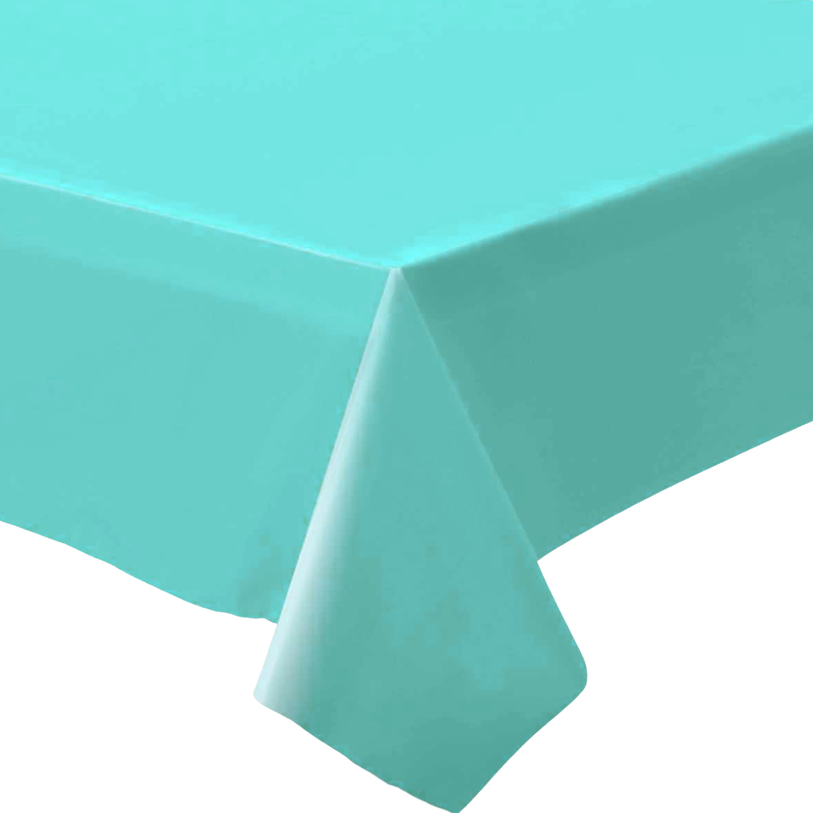 Caribbean Blue Rectangle Paper Tablecloth 