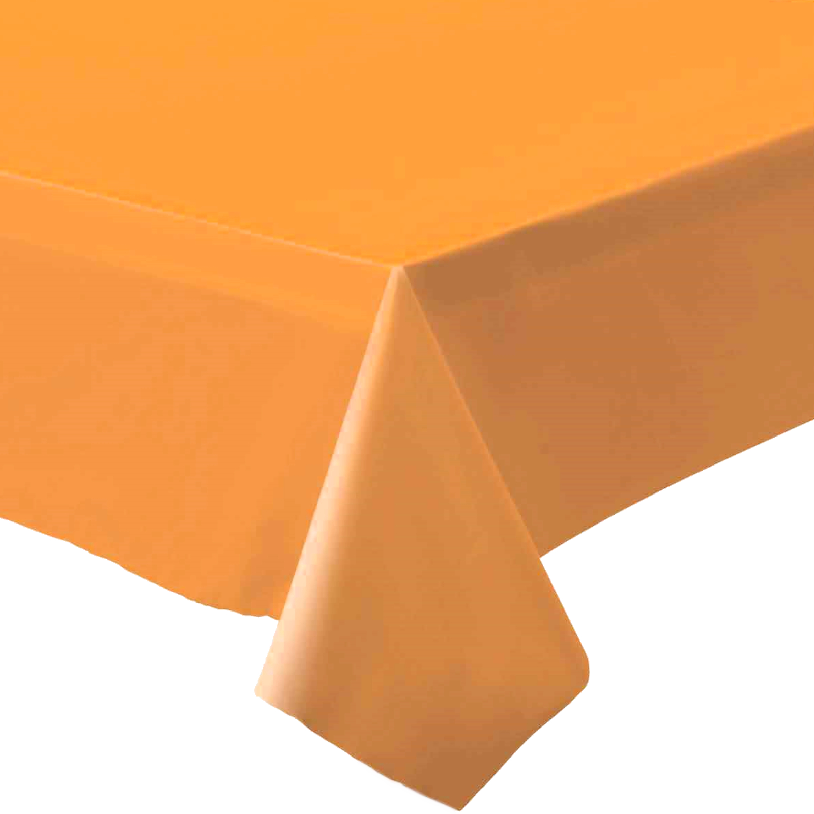 Pumpkin Orange Rectangle Paper Tablecloth 