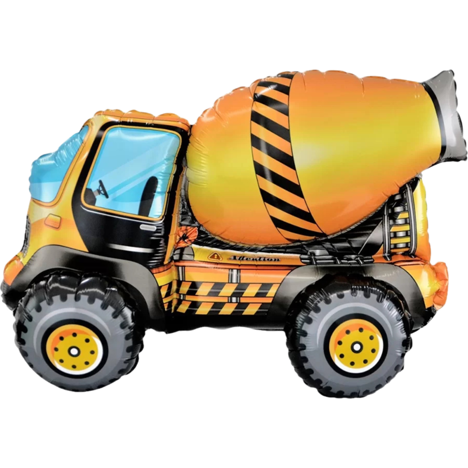 Large Cement Mixer Air Fill Foil Balloon 64cm