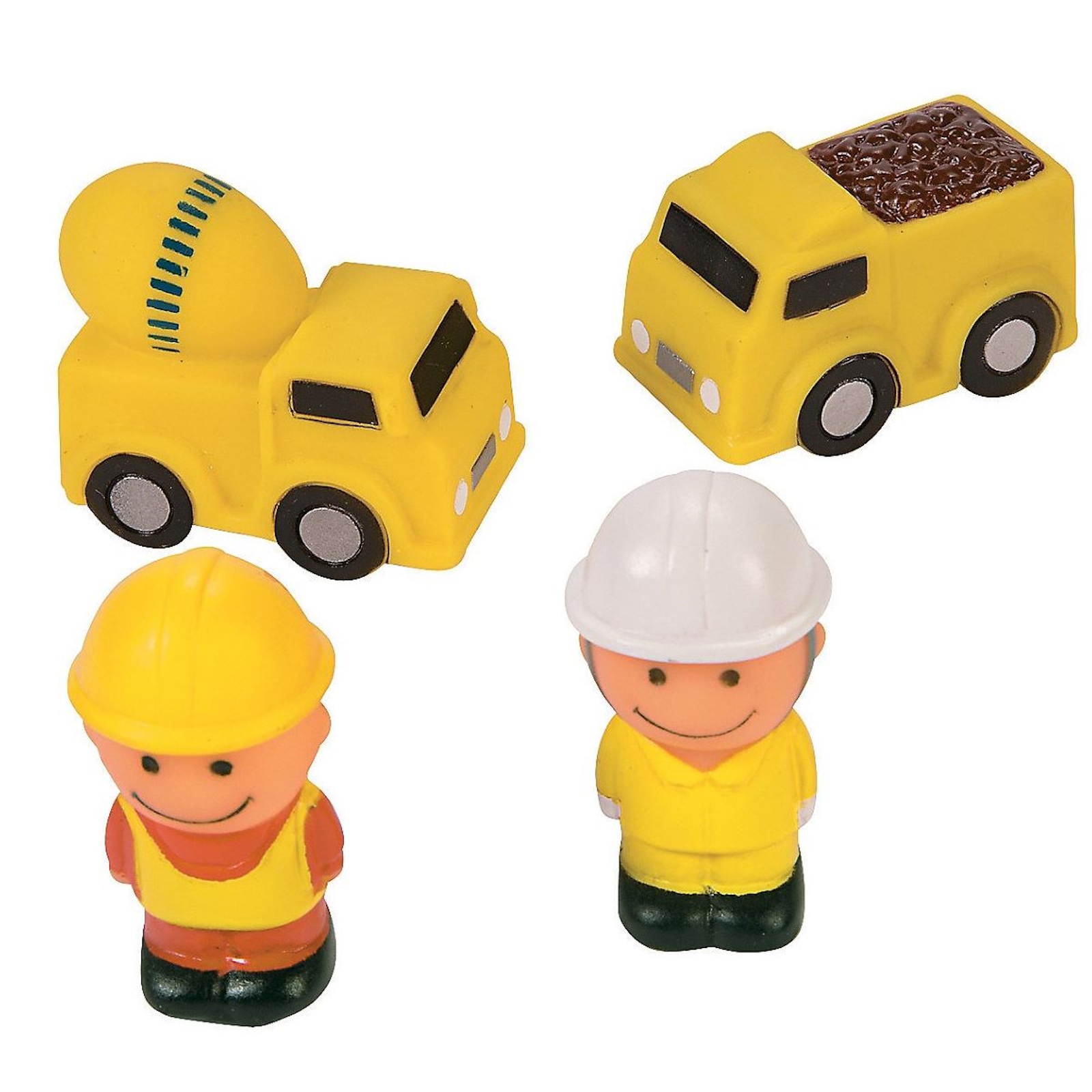 Small Vinyl Construction Toys (12 Pieces)