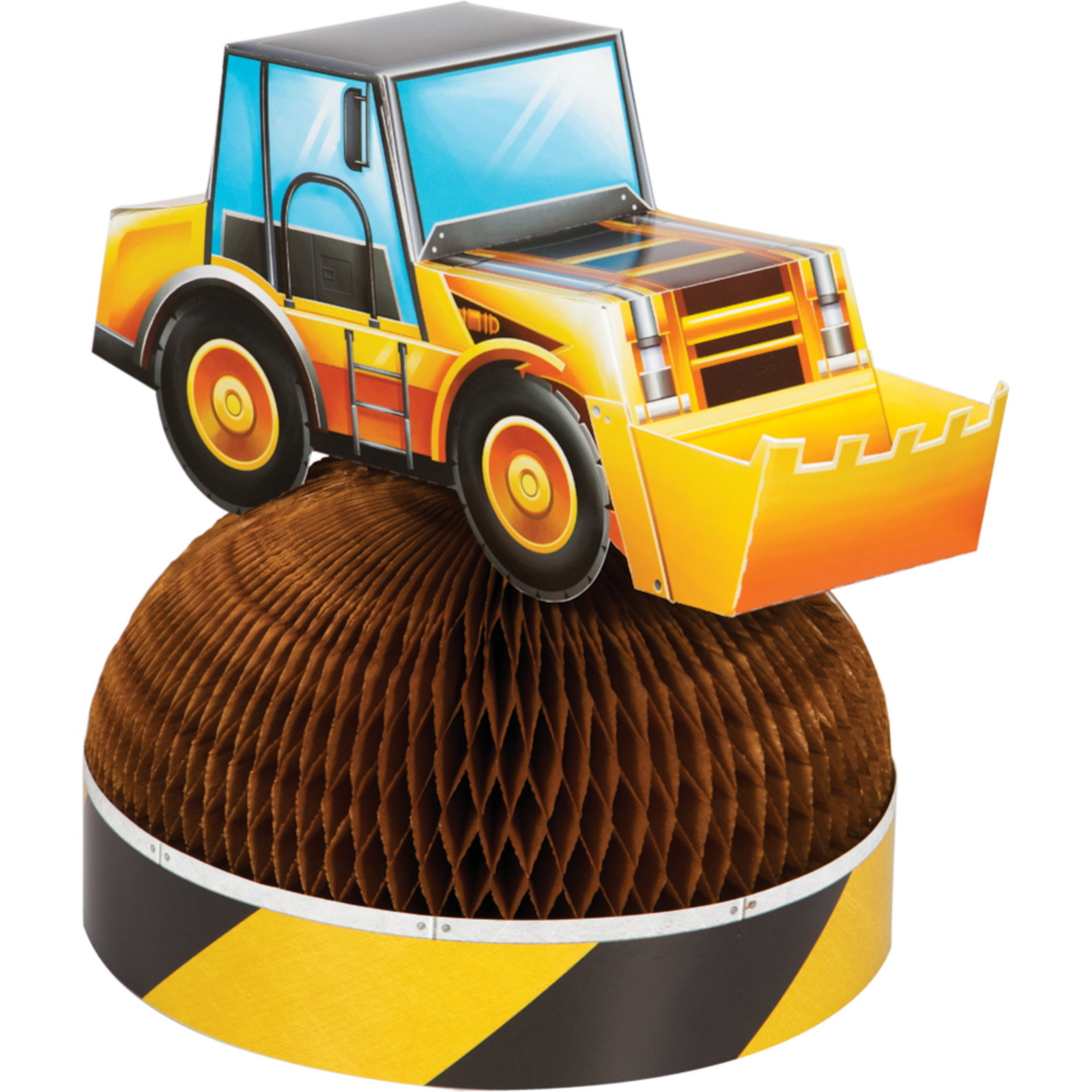 Big Dig Construction Honeycomb Centrepiece