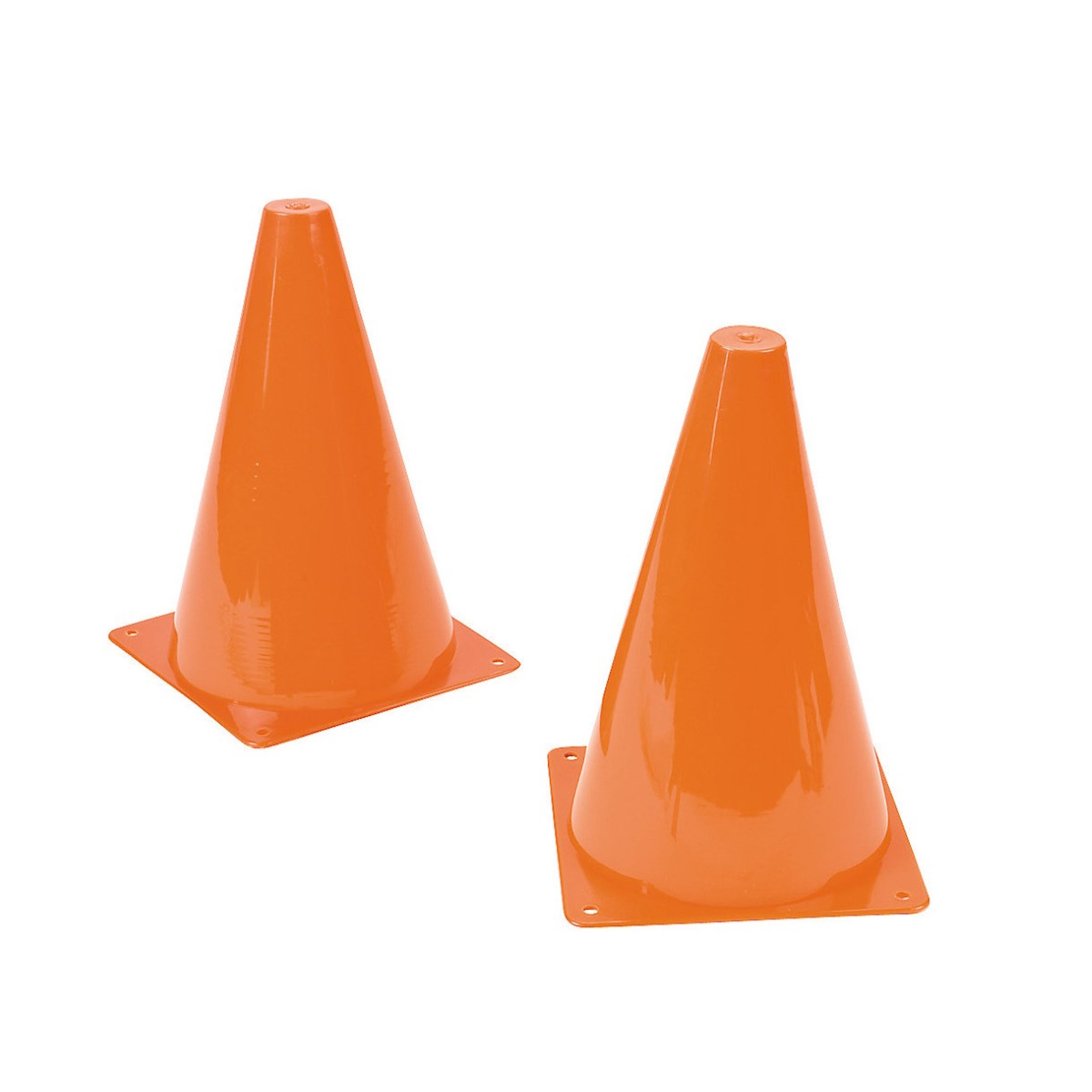 Orange Plastic Traffic Cones (Pack of 12)