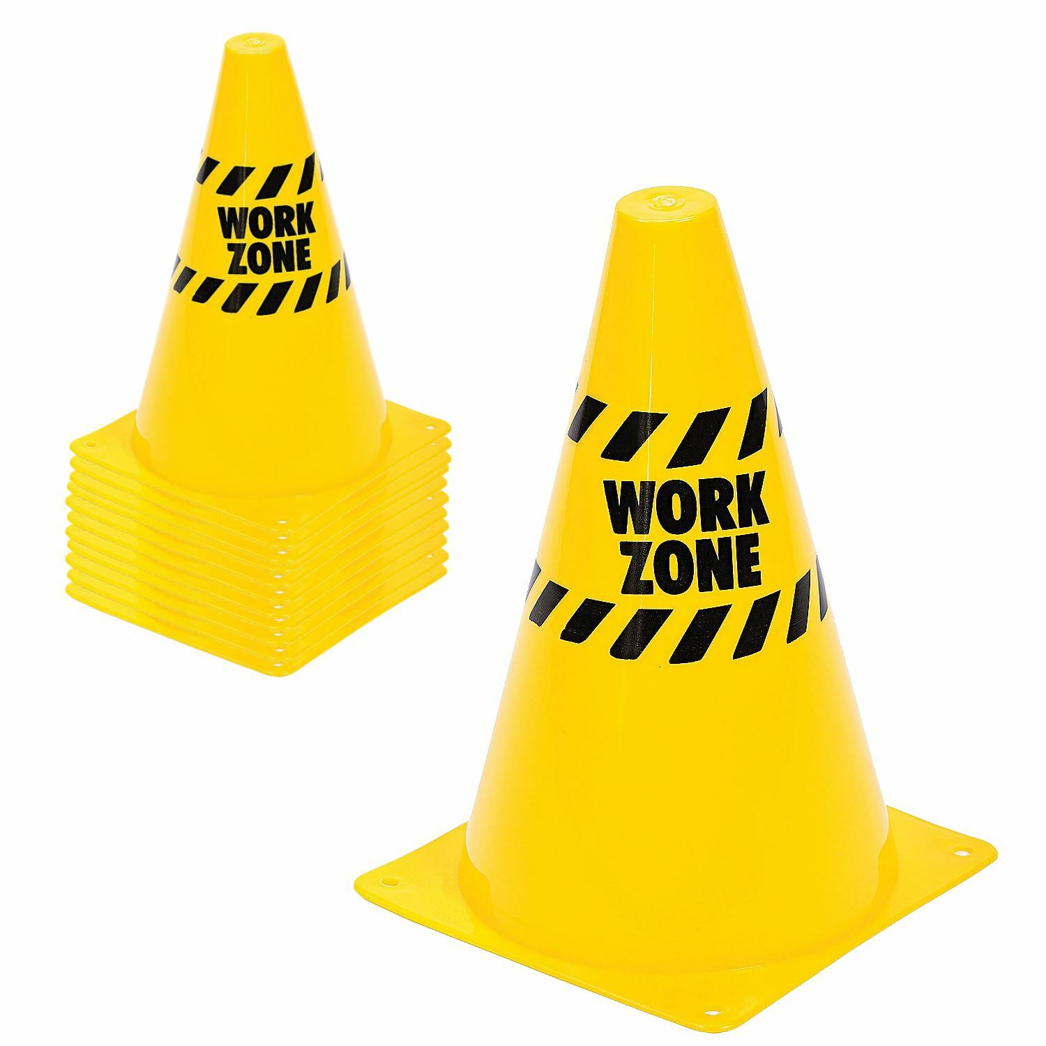 Construction Work Zone Traffic Cones (Pack of 12)