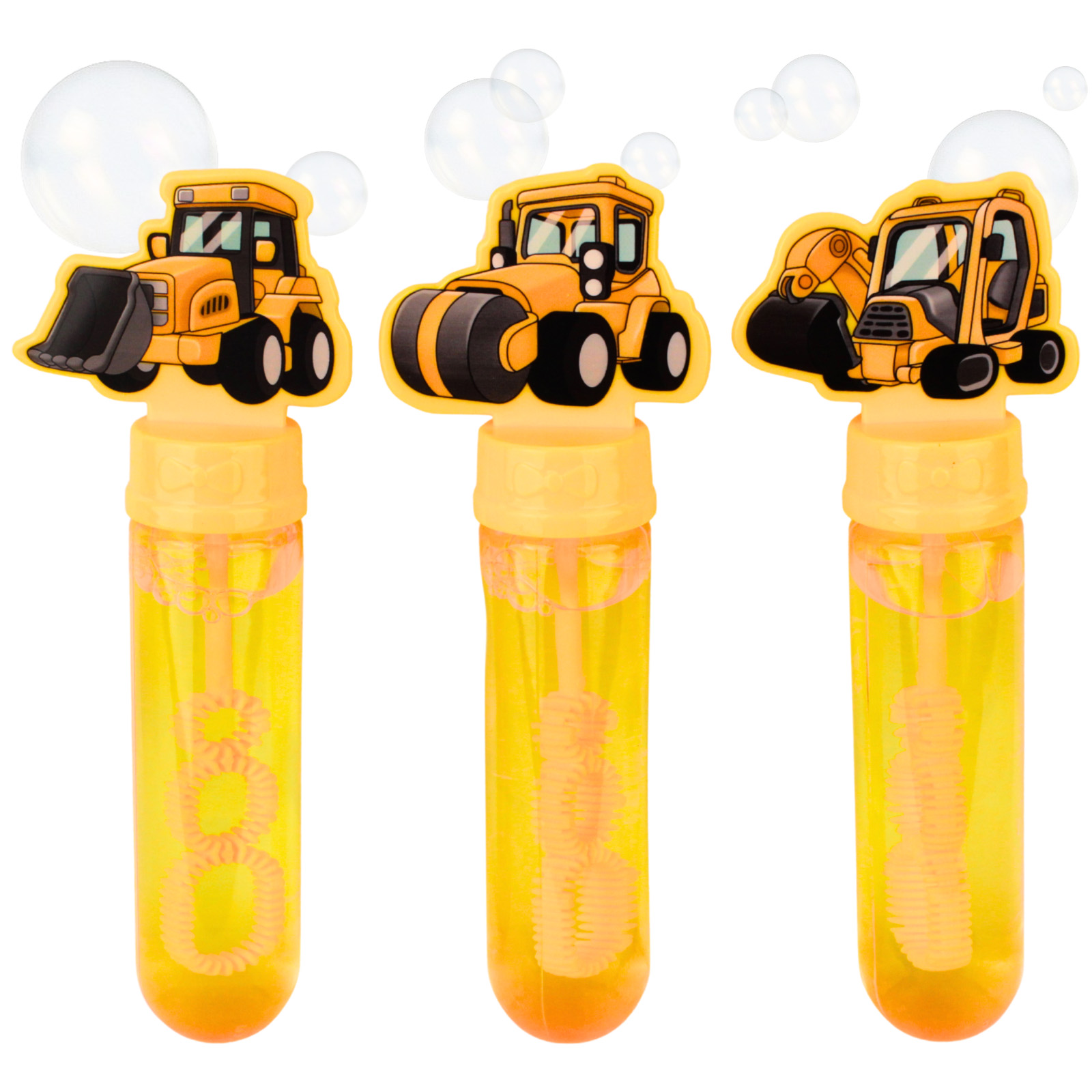 Pack of 3 Construction Bubble Tubes