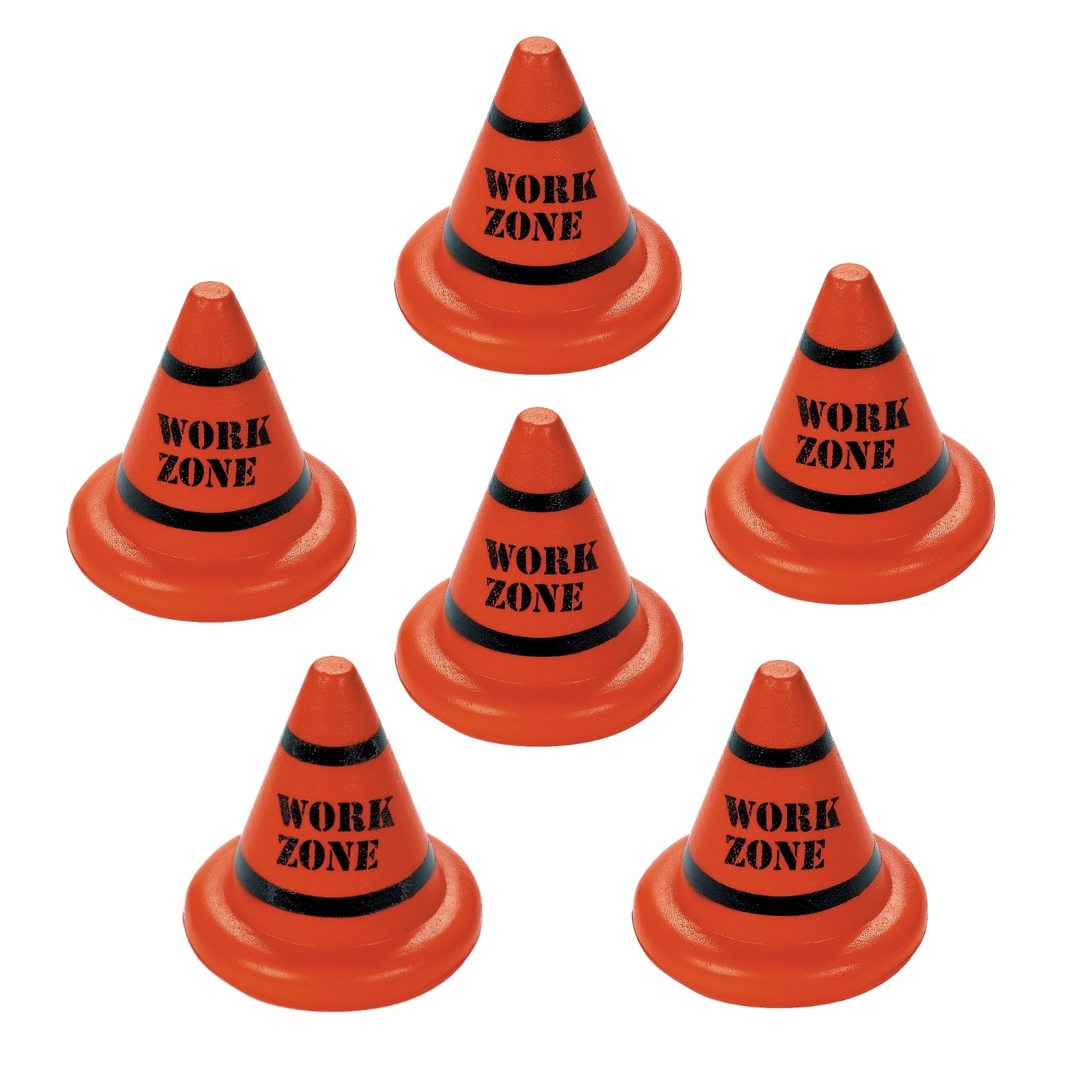 Orange Foam Work Zone Cones (Pack of12)