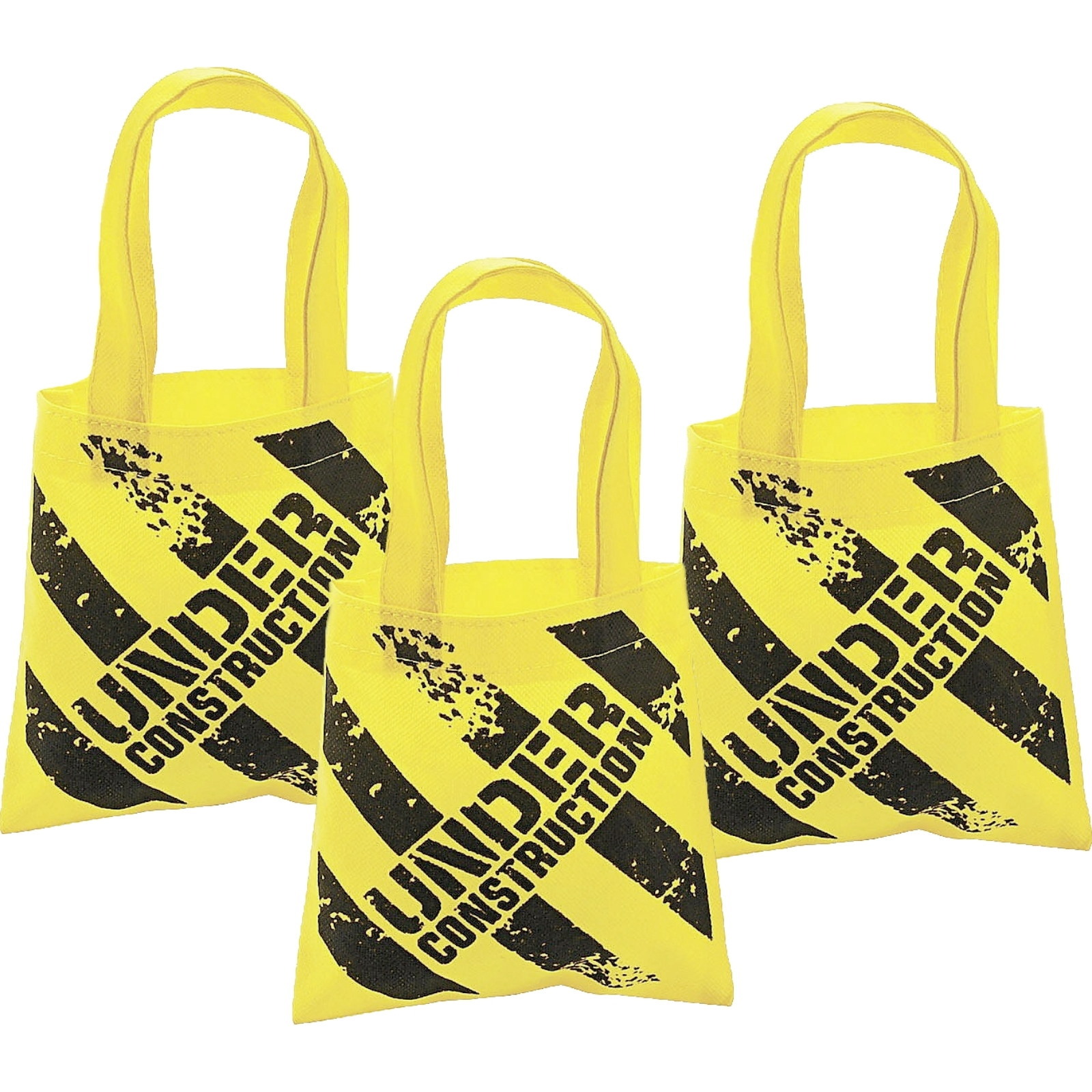 Mini Construction Zone Tote Bags (Pack of 12)