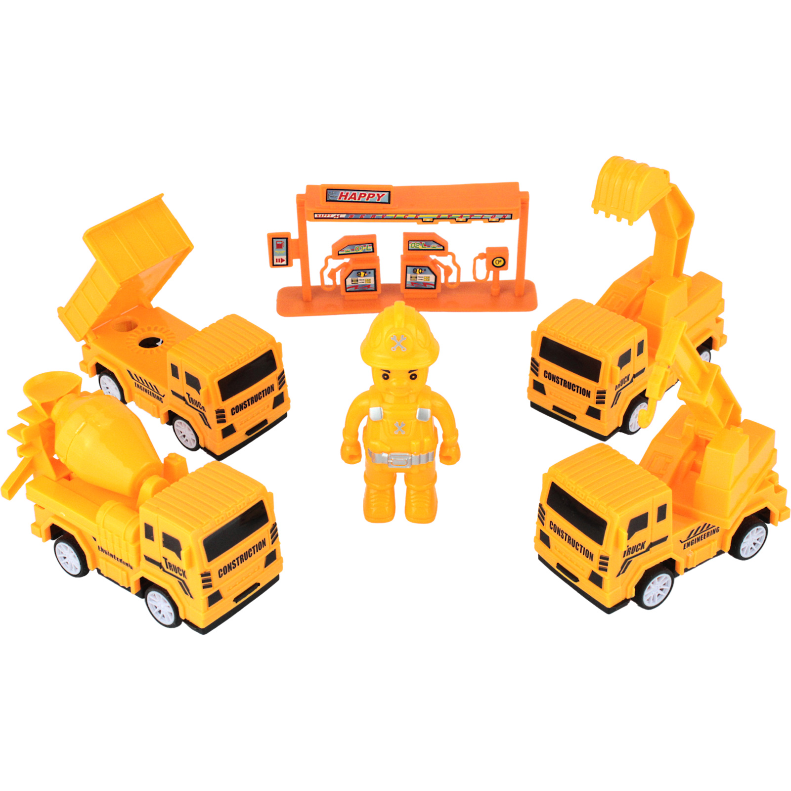 Construction Truck Toy Set