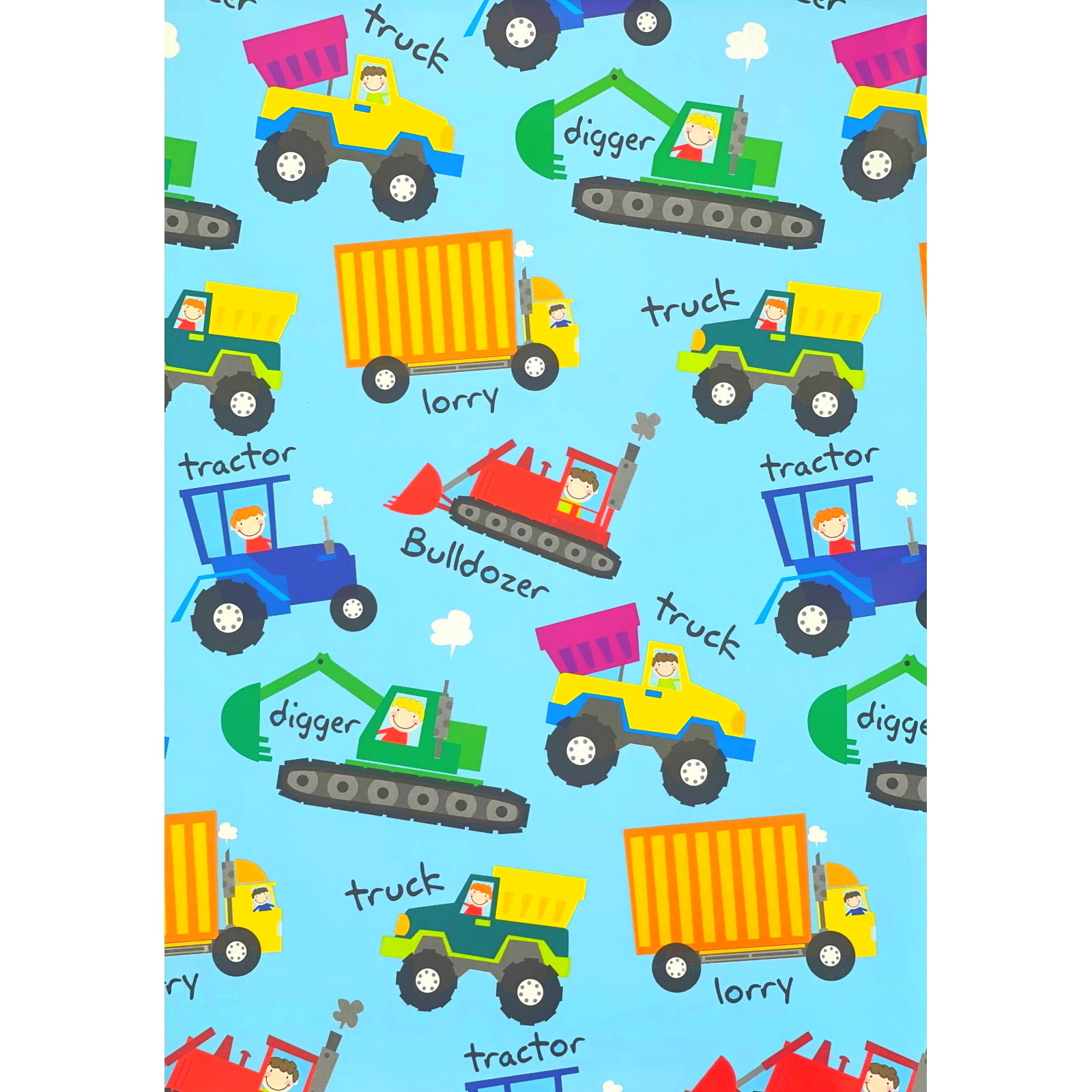 Little Truckers Wrapping Paper (1 Sheet)