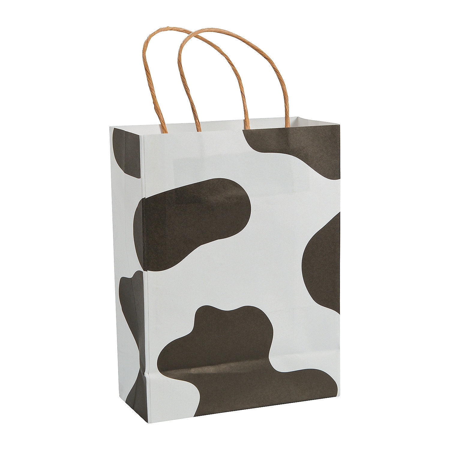 Cow Print Paper Favour Bags (Pack of 12)