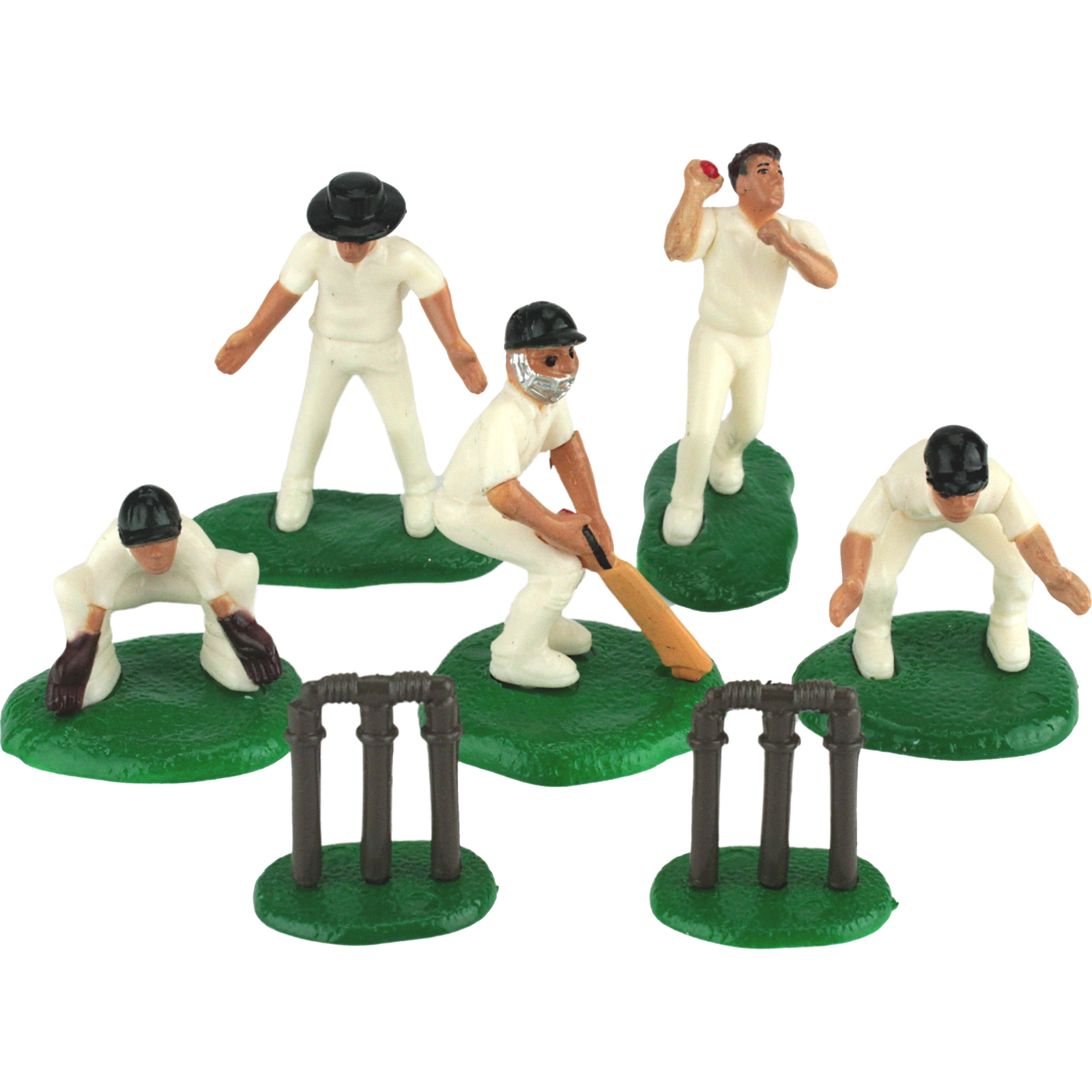Cricket Cake Plastic Figurine Cake Toppers (Pack of 7)