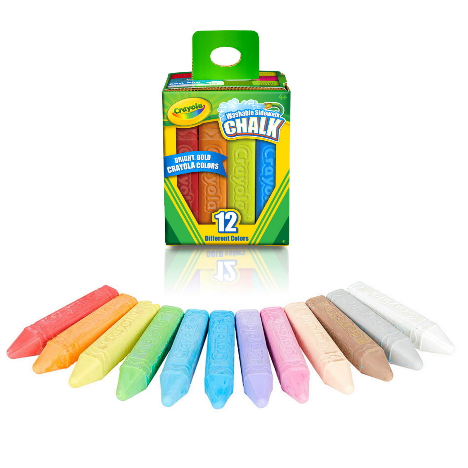 Crayola Washable Sidewalk Chalk (Box of 12)