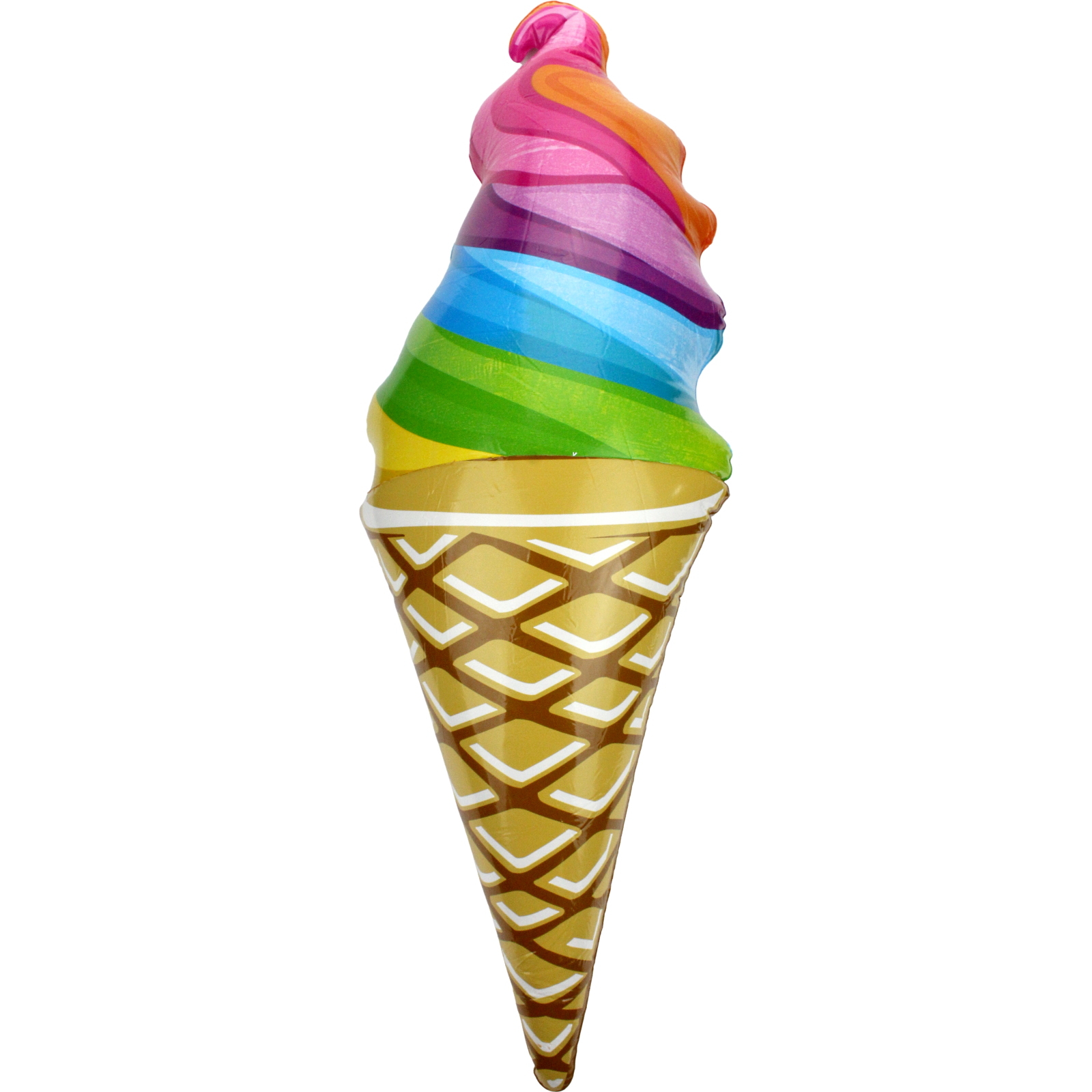 Inflatable Rainbow Ice Cream Cone 91cm