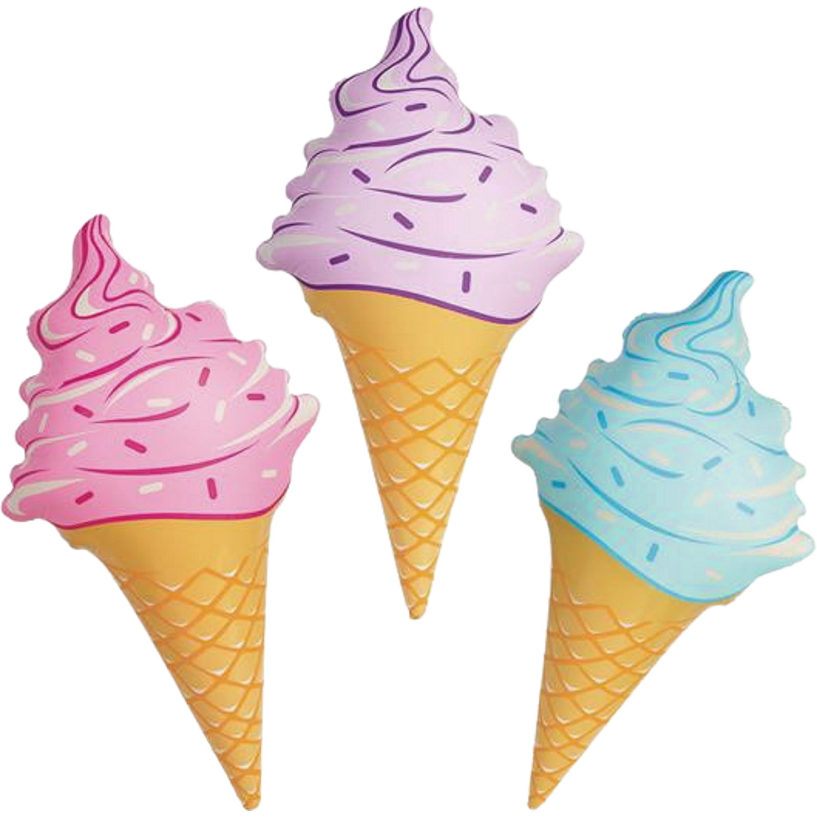 Inflatable Ice Cream Cone 91cm  Assorted