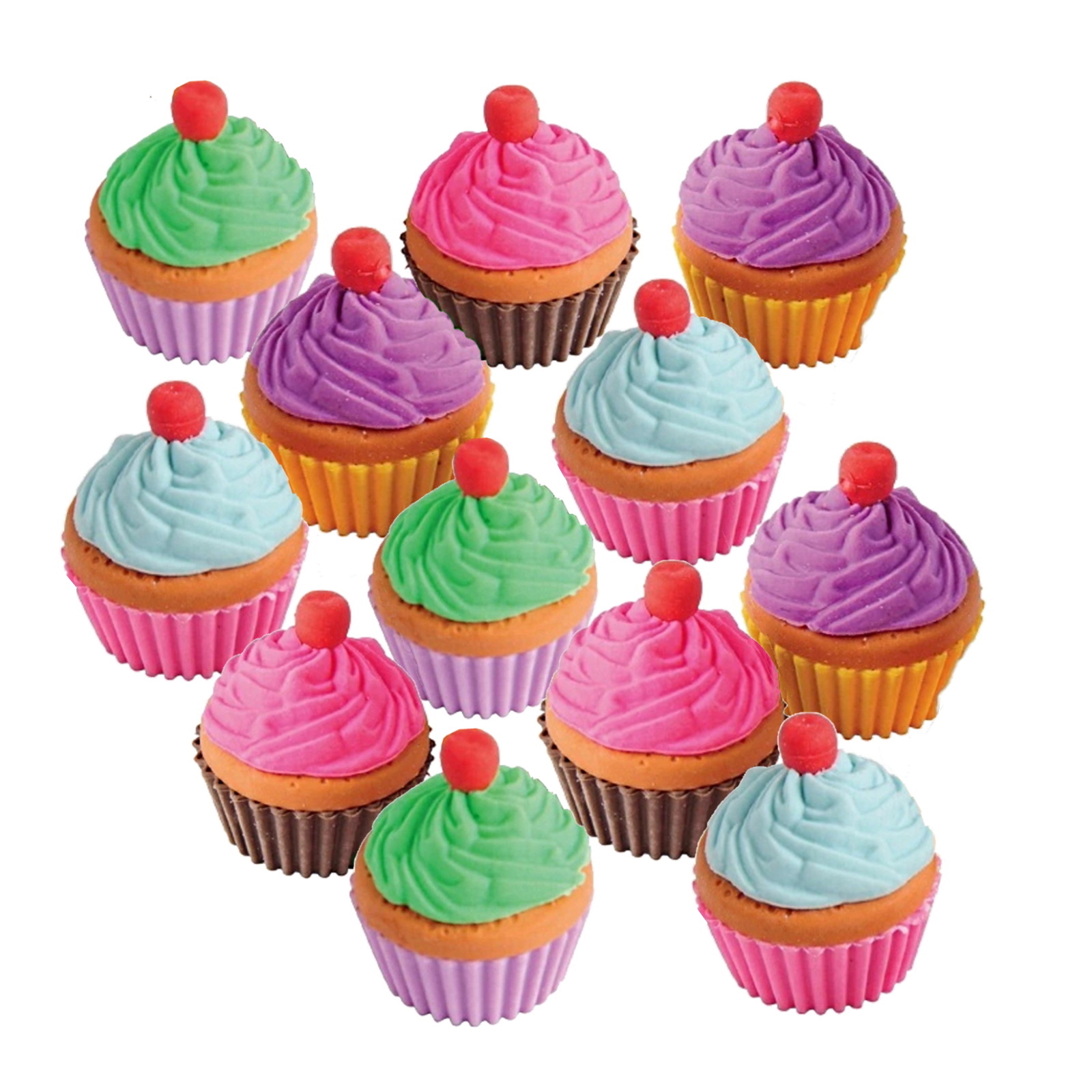 Cupcake Erasers (Pack of 12)
