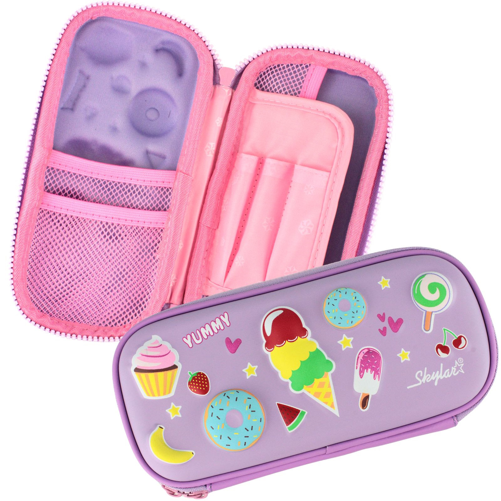 Dessert Themed Kids Puffy Pencil Case
