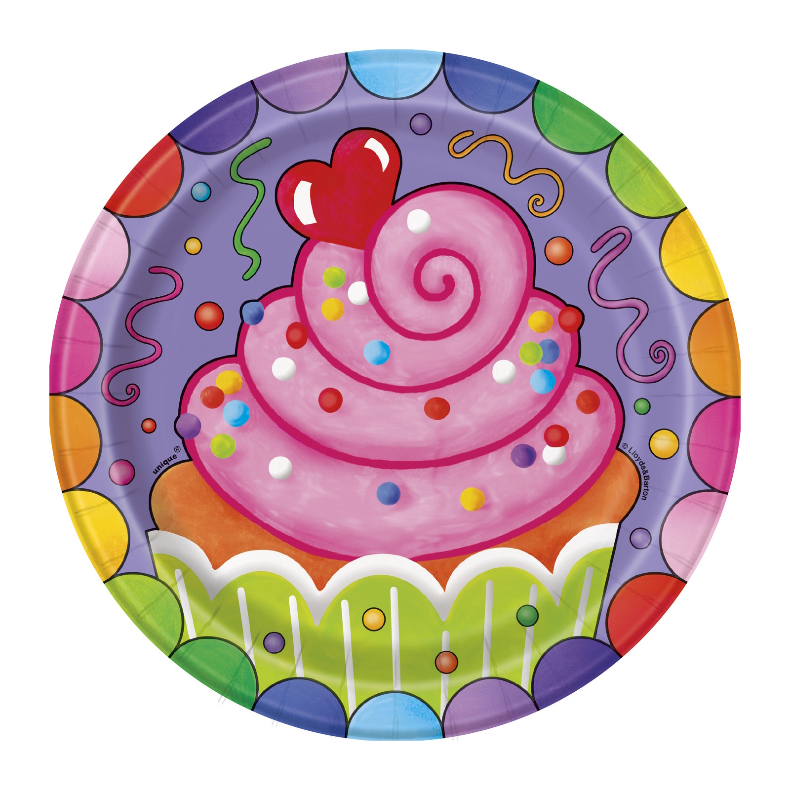 Candy Party Small Paper Plates (Pack of 8)  