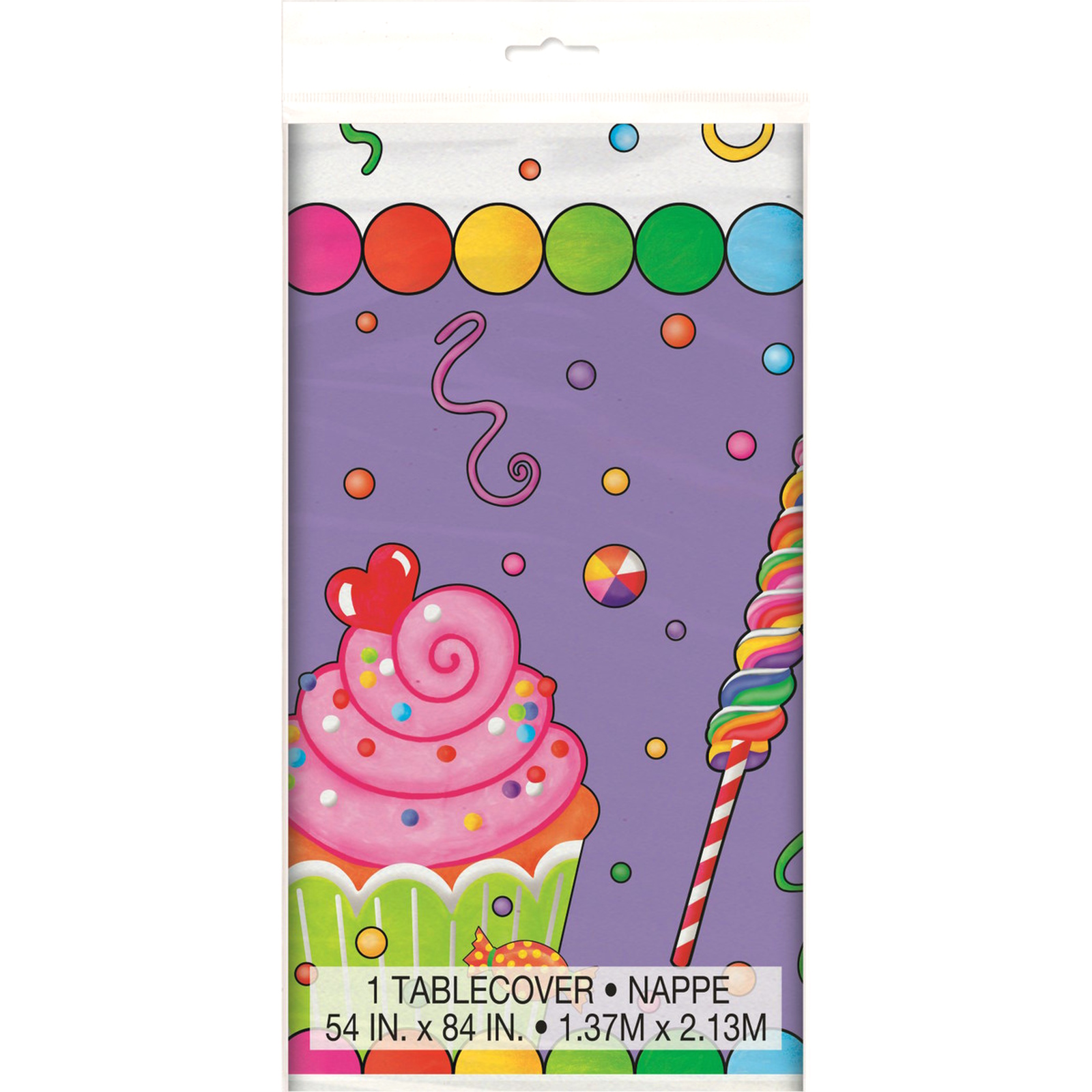 Candy Party Plastic Tablecloth 