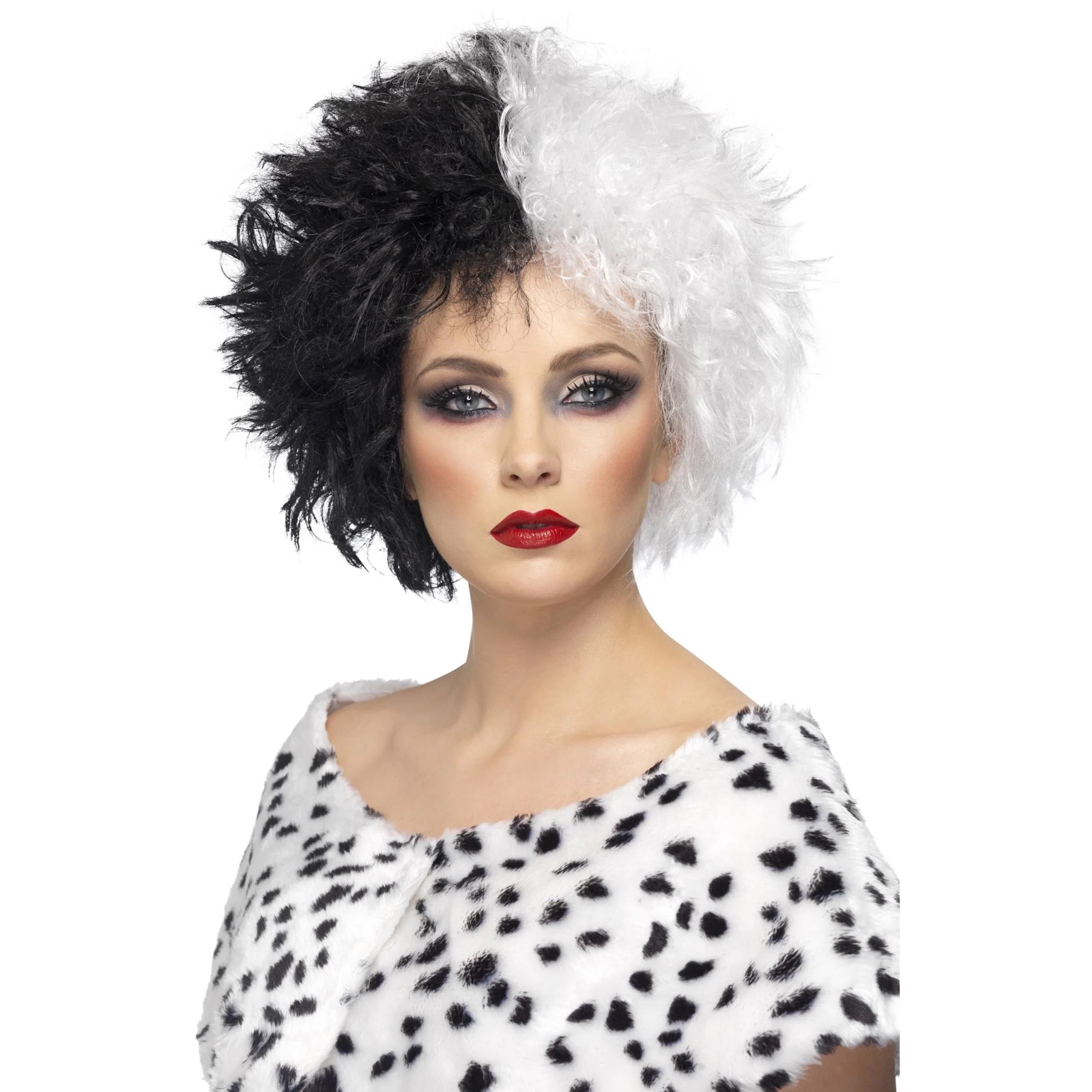 Women's Black and White Evil Madame Wig 