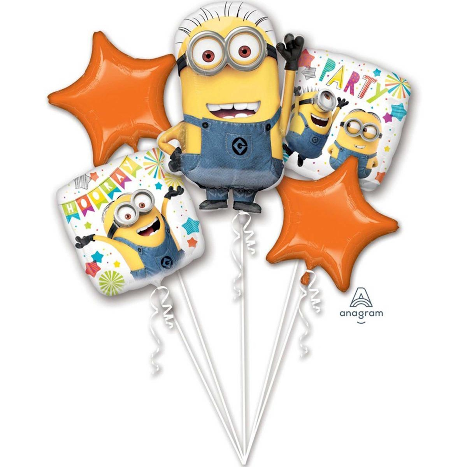 Despicable Me Minion Made Balloon Bouquet Pack of 5