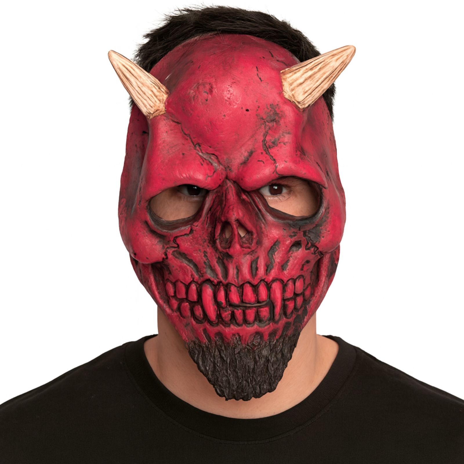Adult Red Devil Latex Mask