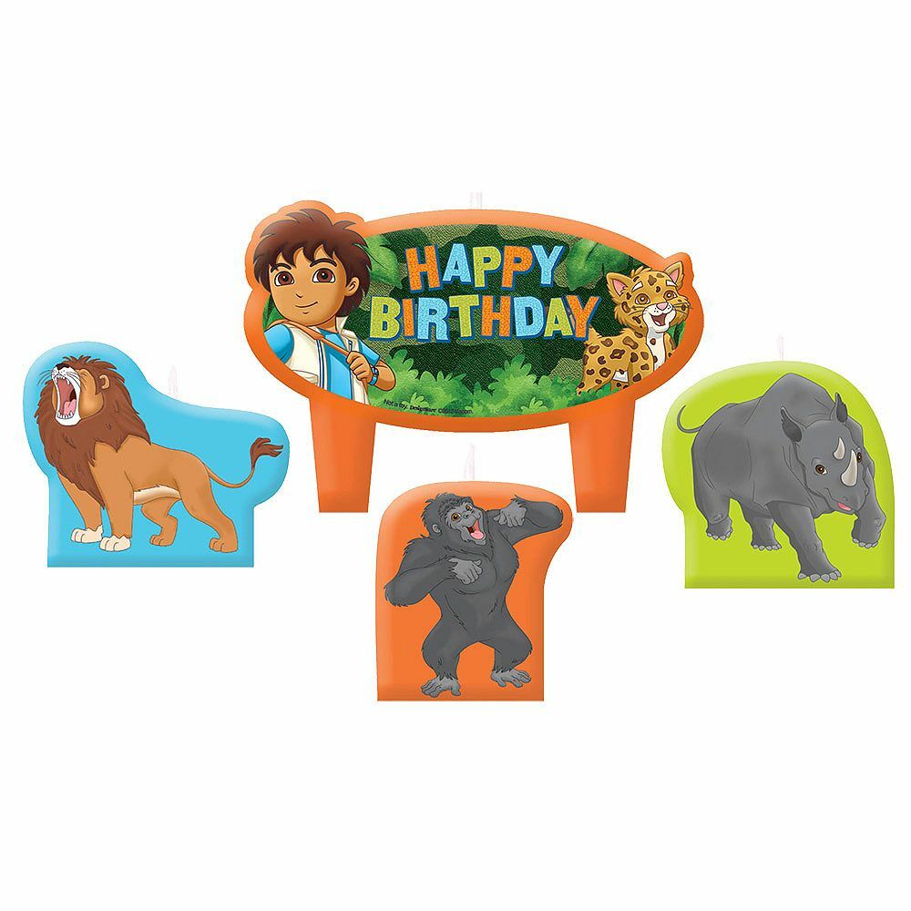 Go Diego Go Molded Candles (Set of 4)