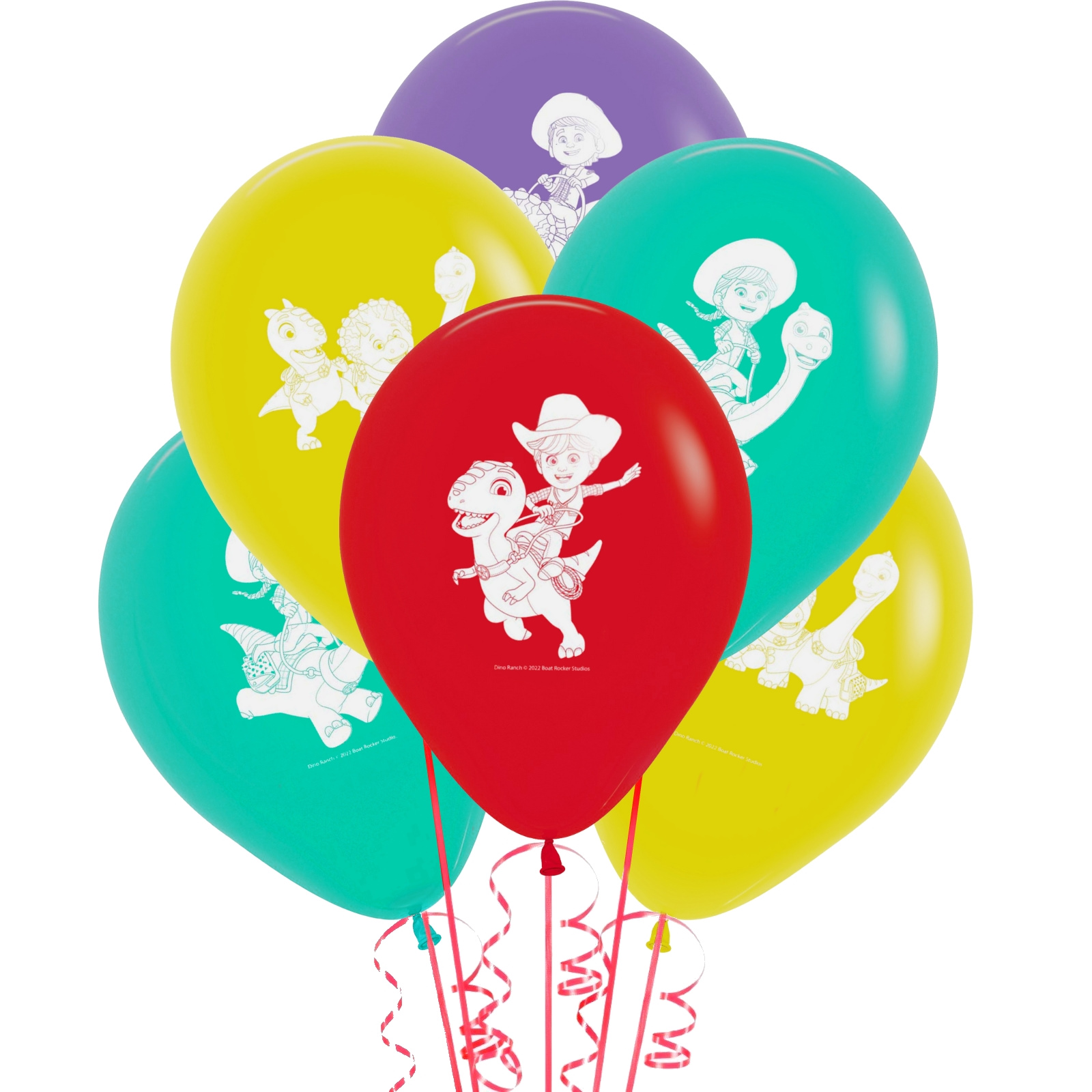 Dino Ranch Latex Balloons (Pack of 6)