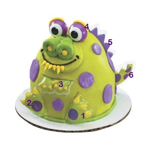 Fingeroos Dinosaur Cake Set