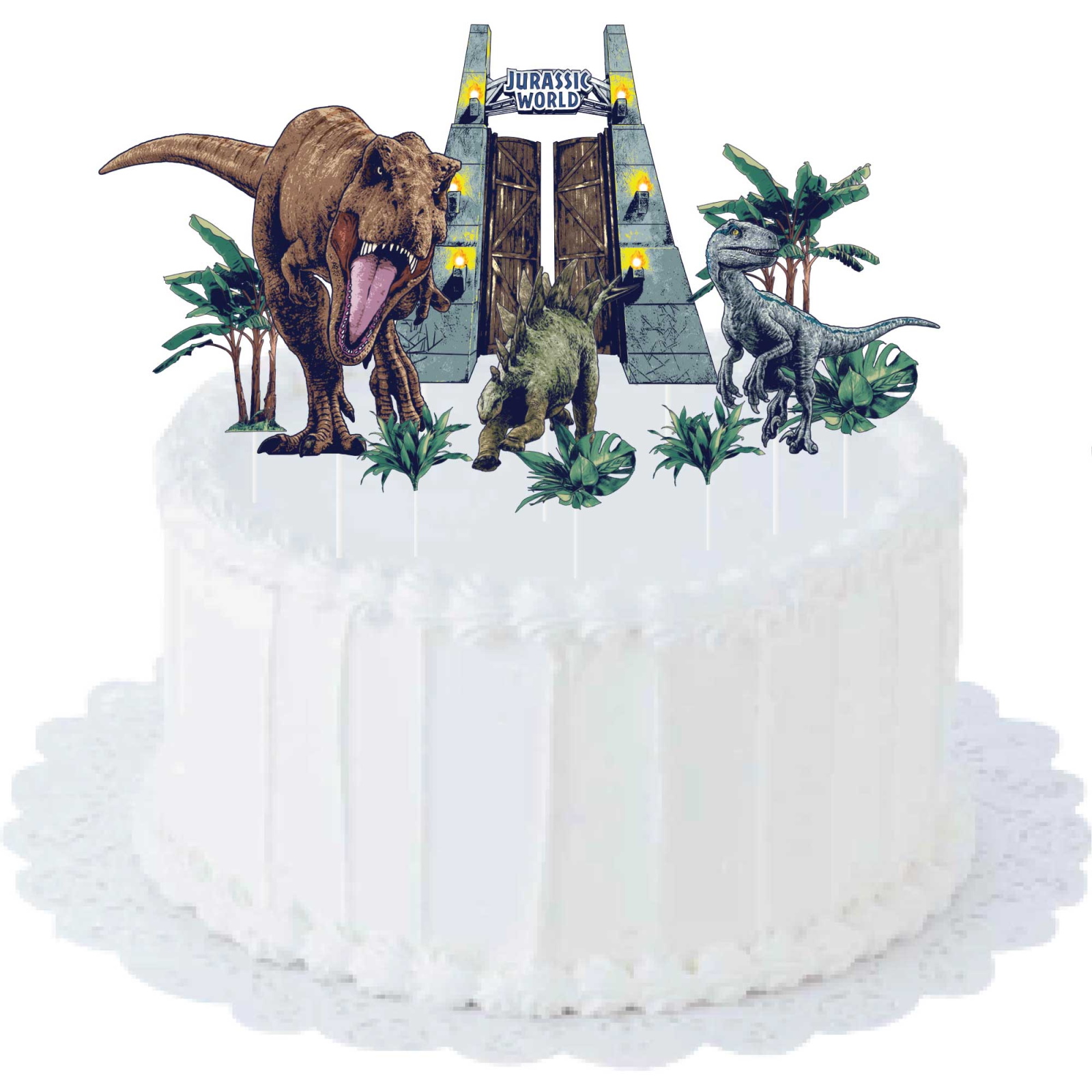 Jurassic Into the Wild Cake Toppers (Pack of 10)