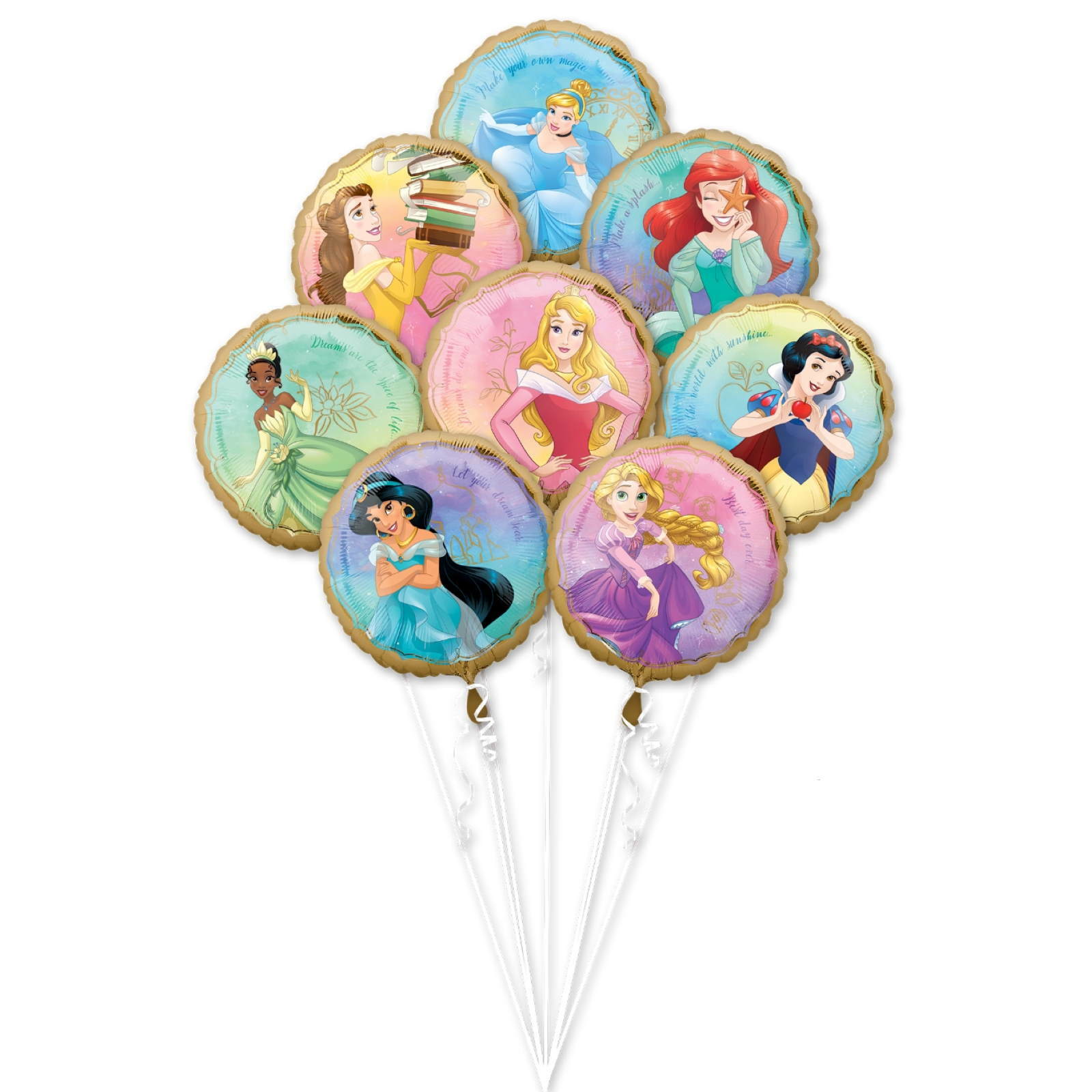 Disney Princess Once Upon A Time Helium Balloon Bouquet