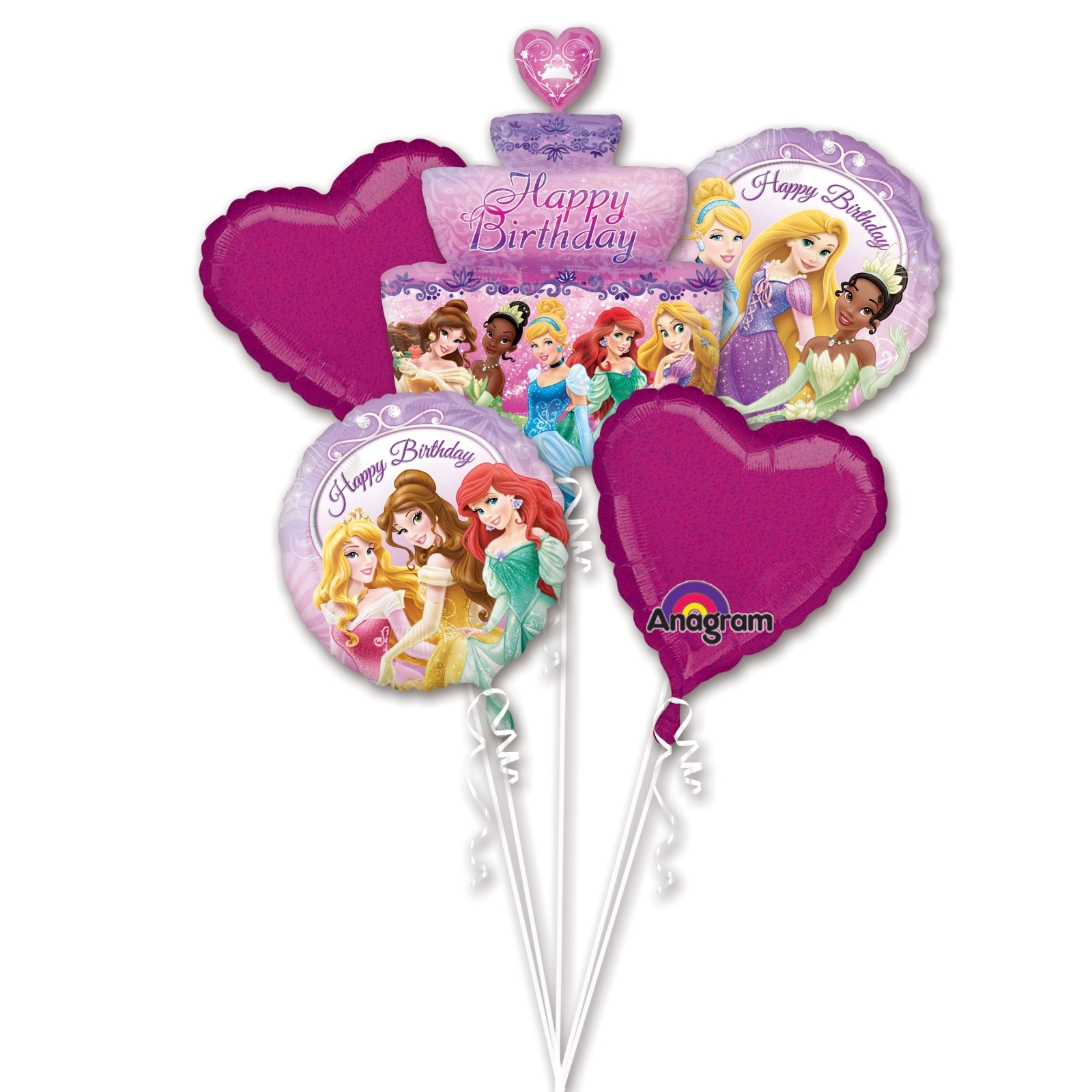 Disney Princess Helium Balloon Bouquet