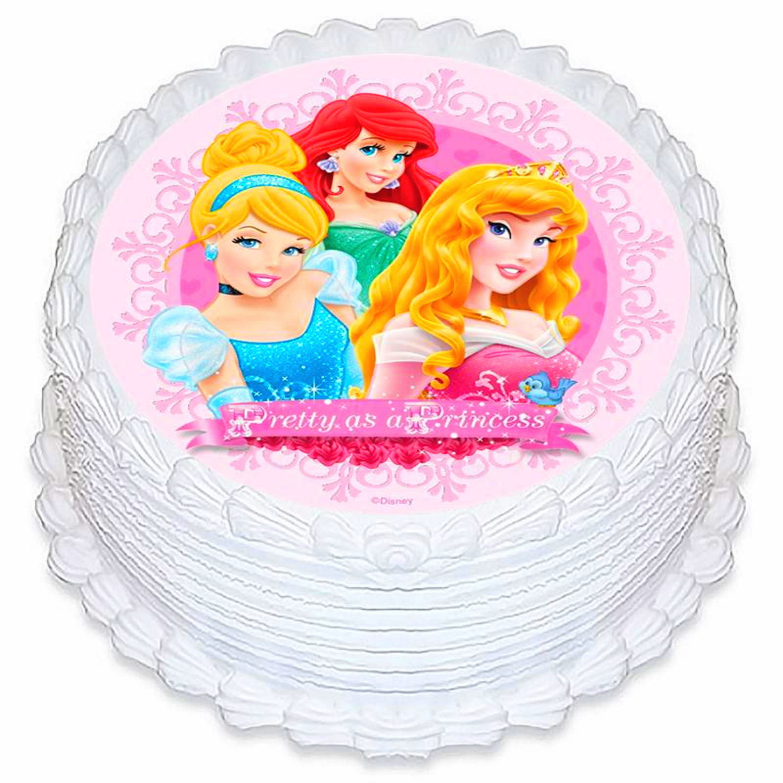 Disney Princess Edible Icing Cake Decoration