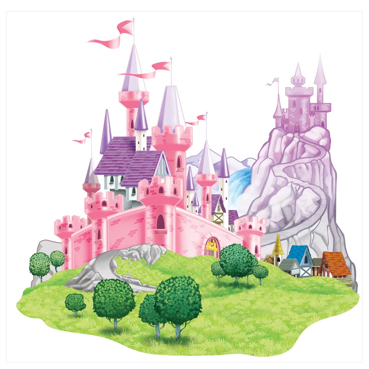 Princess Castle Scene Setter Wall Decorating Kit