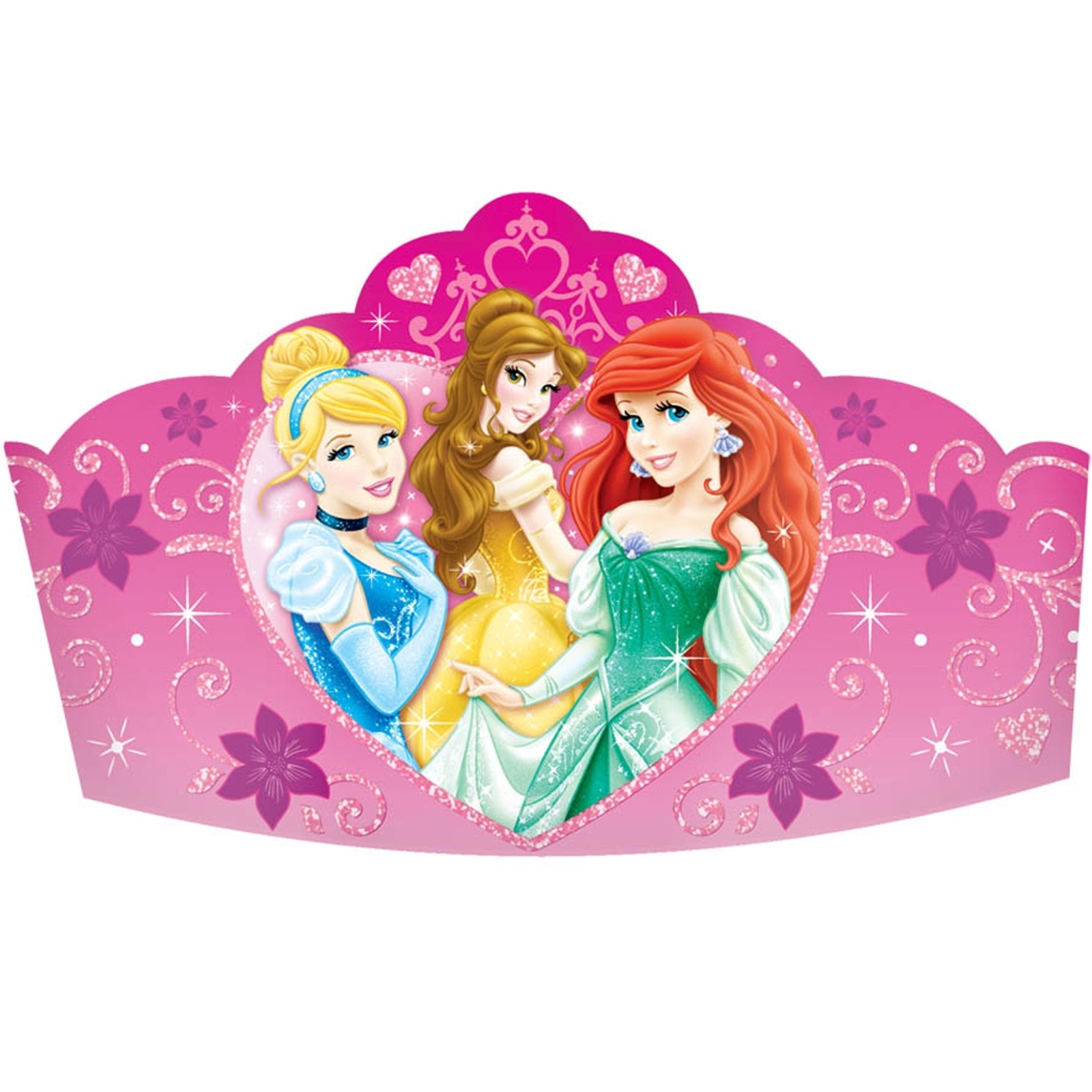 Disney Princess Sparkle Tiaras (Pack of 8)
