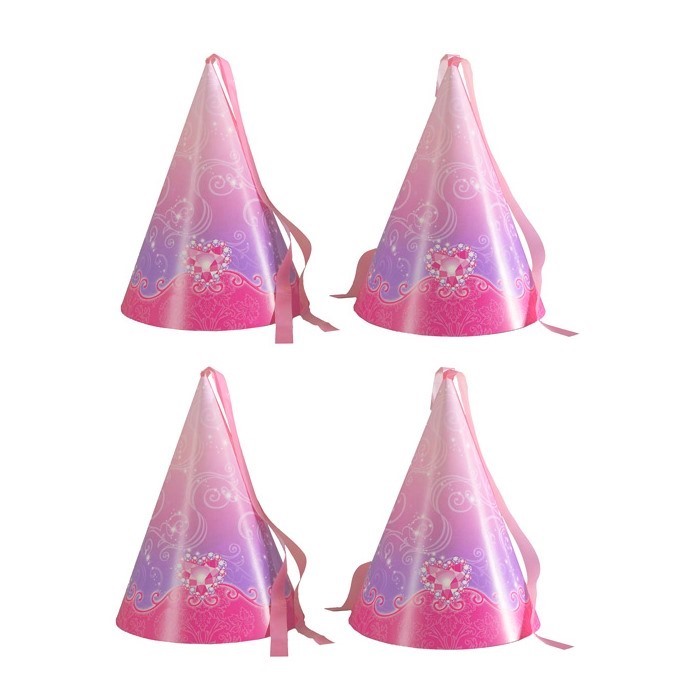 Disney Princess Party Hats (Pack of 4)