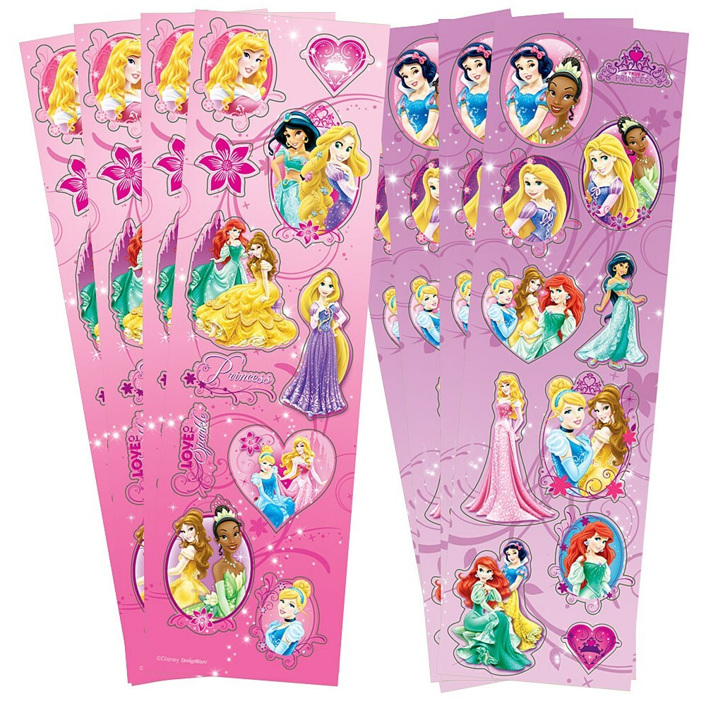 Disney Princess Stickers (8 Sheets)