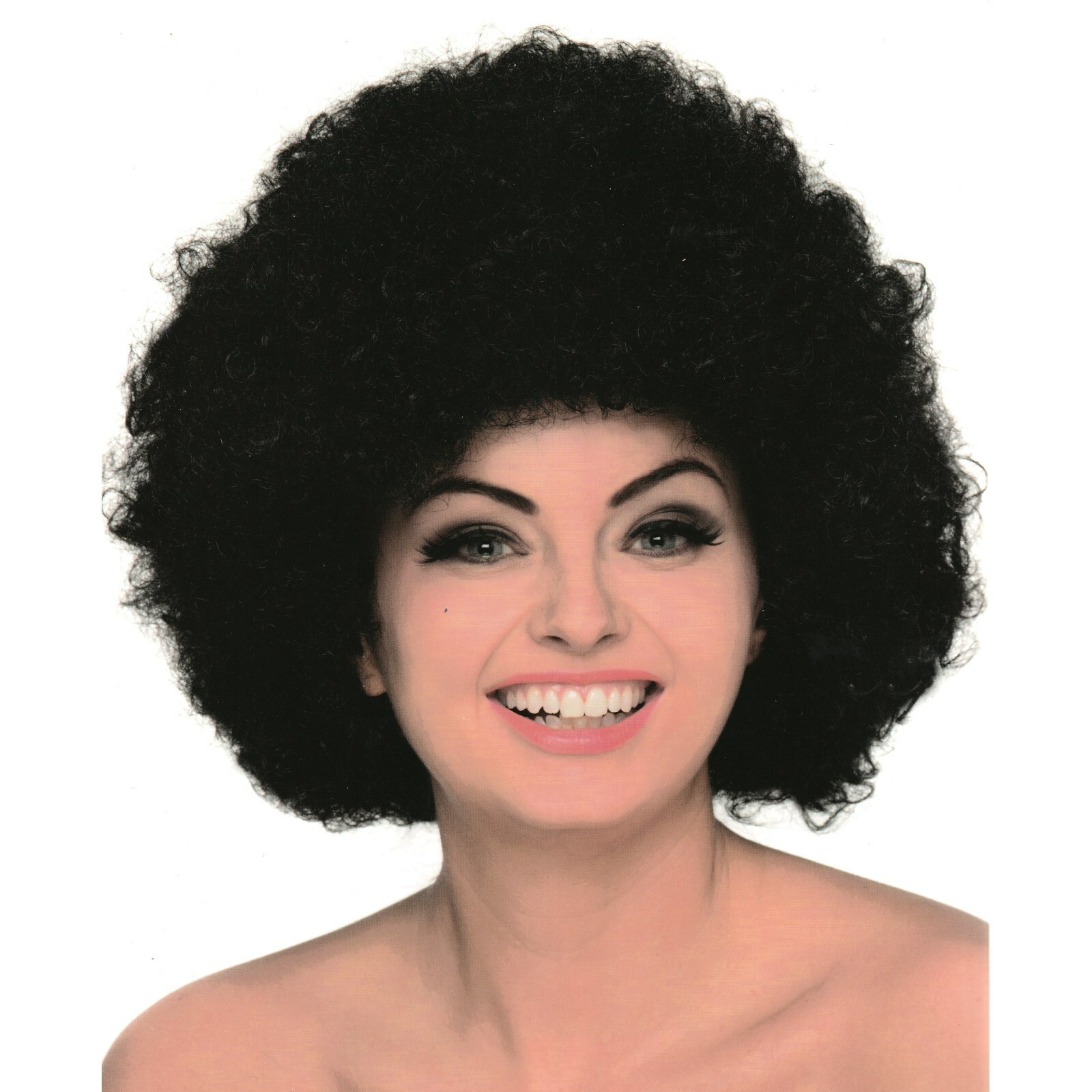 Ladies Black Afro Wig