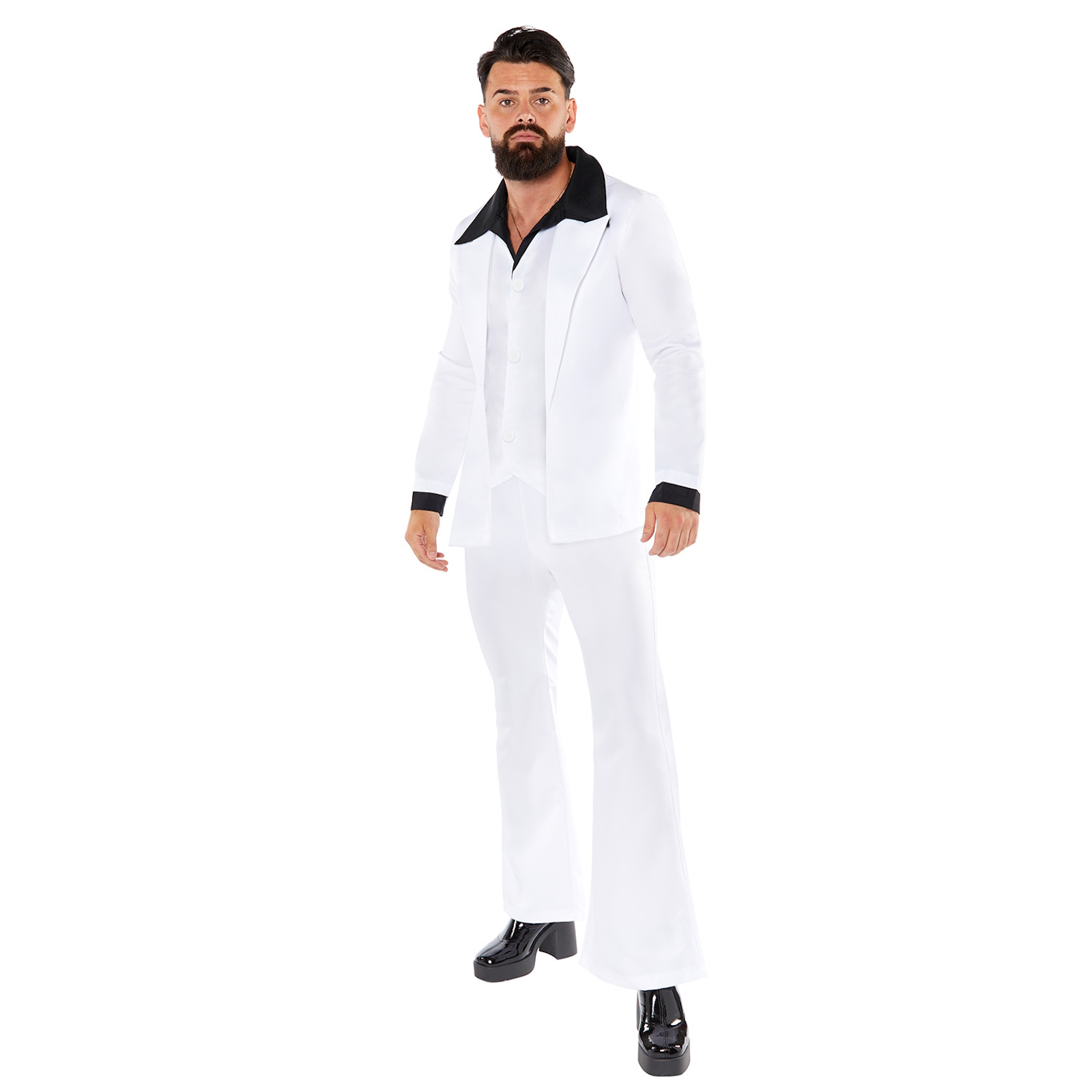 70's White Disco Suit Men's Costume 