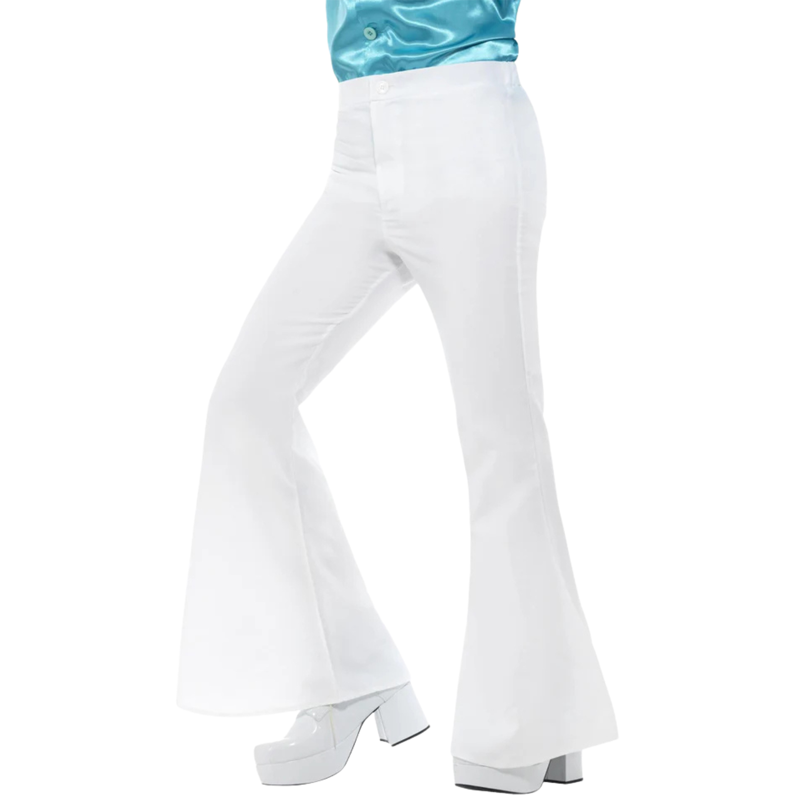 White Flared Trousers Men's Costume