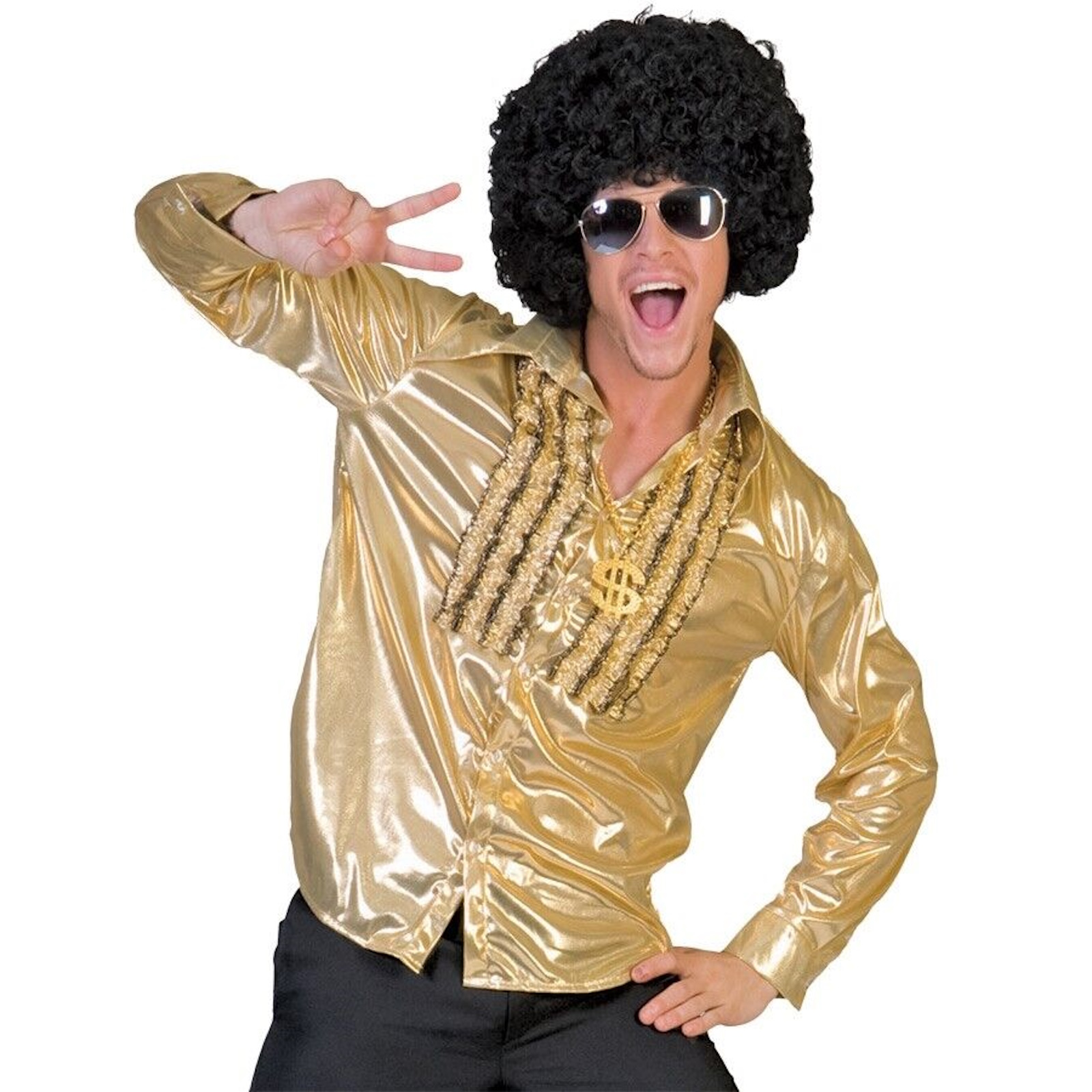 Saturday Night 1970's Disco Gold Adult Shirt