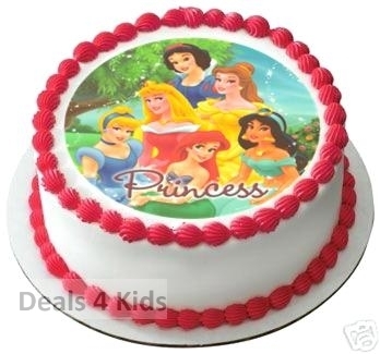 Disney Princess Edible Icing Cake Decoration