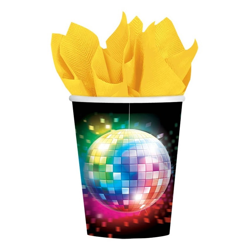 Disco Fever Paper Cups (Pack of 8)