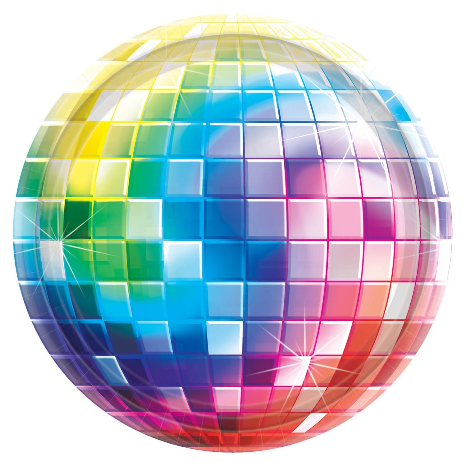 Disco Fever Large Paper Plates (Pack of 8)